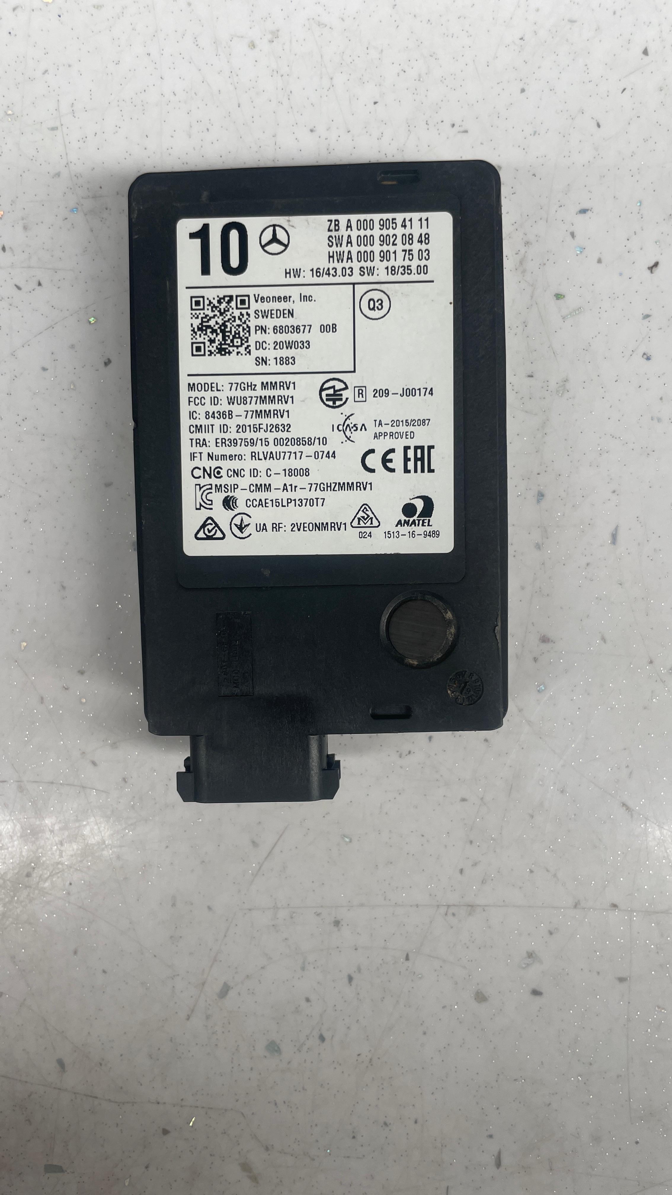 A0009054111 MERCEDES GLE RADAR DISTANCE SENSOR CONTROL REAR