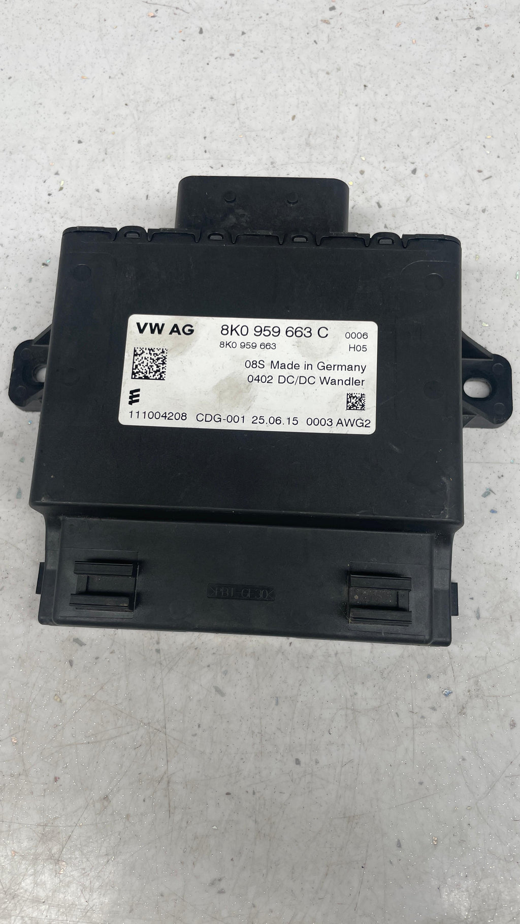 8K0959663C AUDI COMFORT CONTROL
