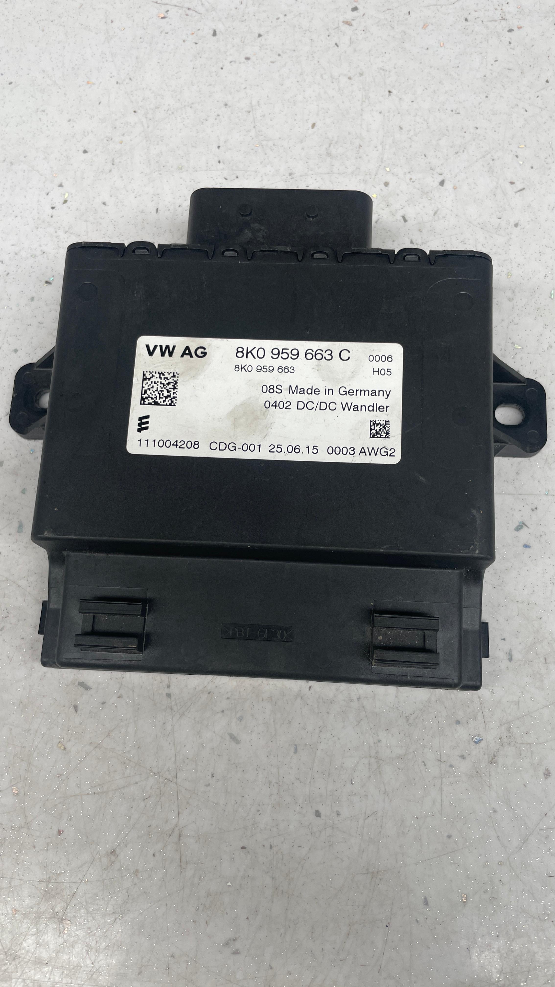 8K0959663C AUDI COMFORT CONTROL