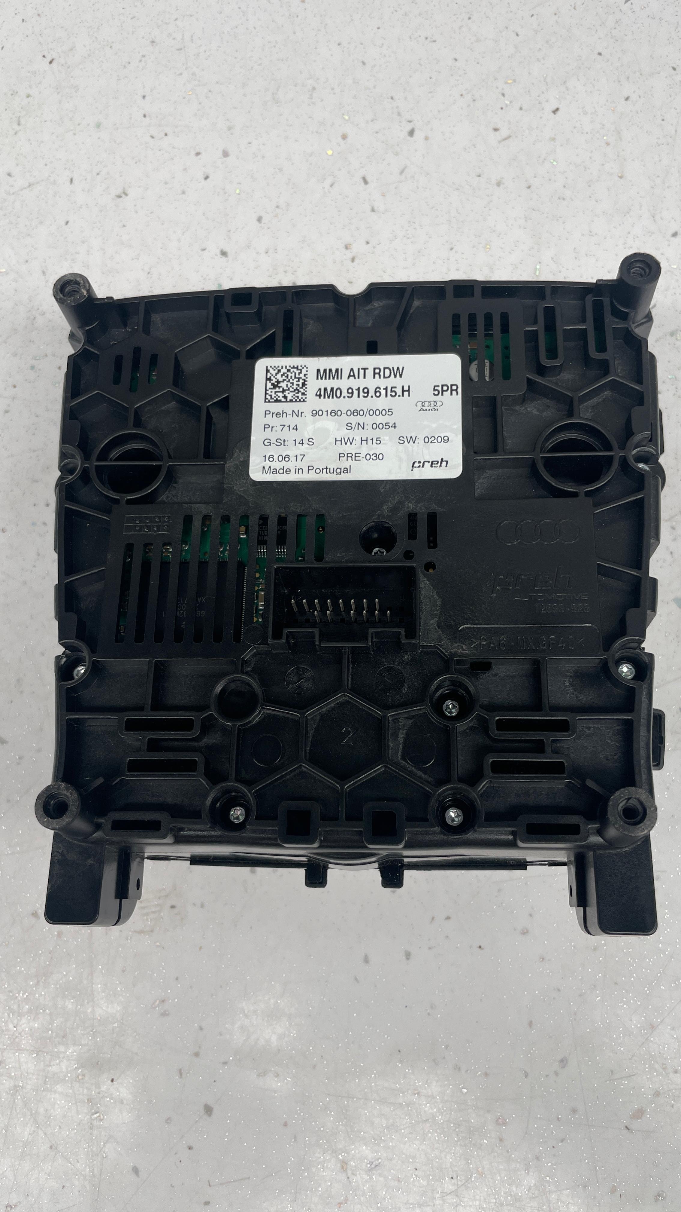 4M0919615H AUDI Q7 MMI MULTIMEDIA CONTROL PANEL