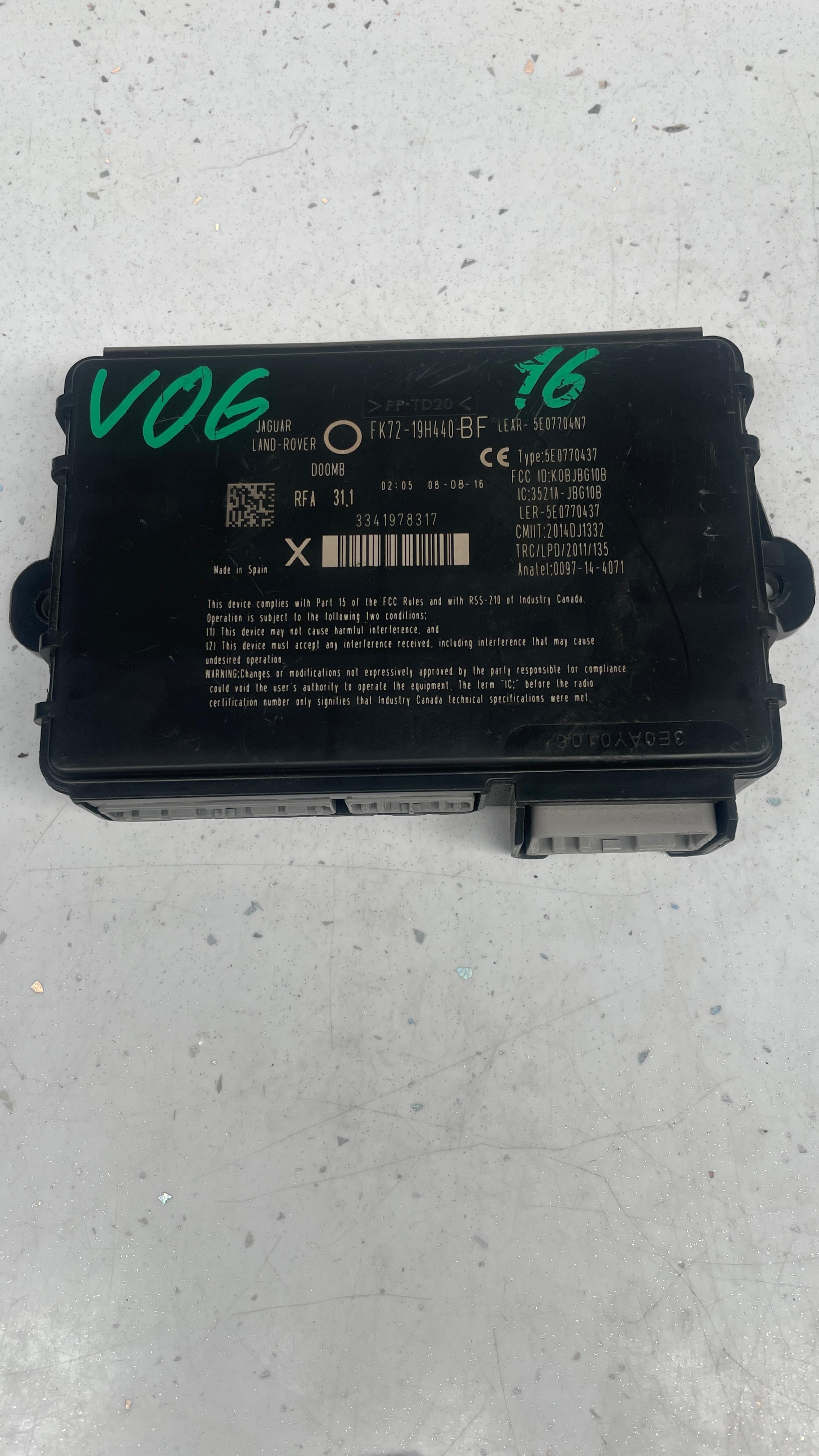 FK72-19H440-BF  LAND ROVER SMART KEY PASSIVE ENTRY CONTROL