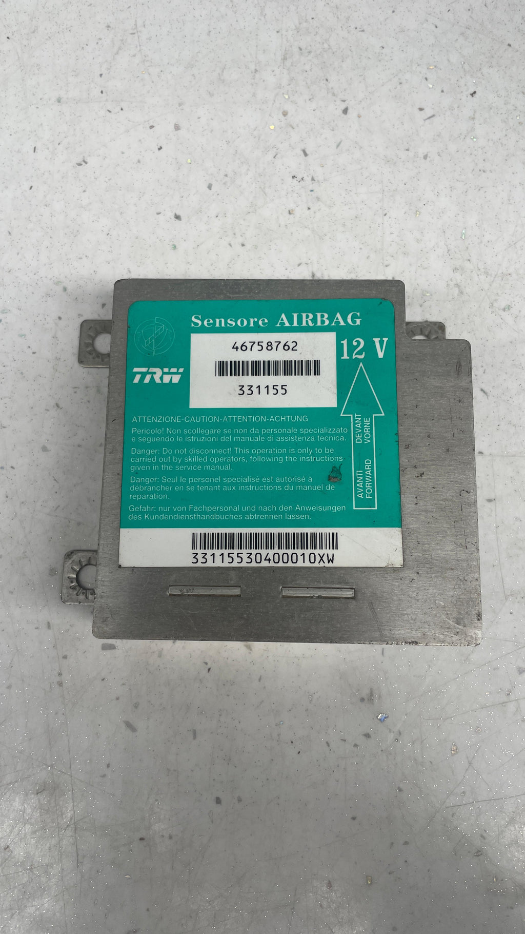 46758762 FIAT SRS CRASH SENSOR MODULE