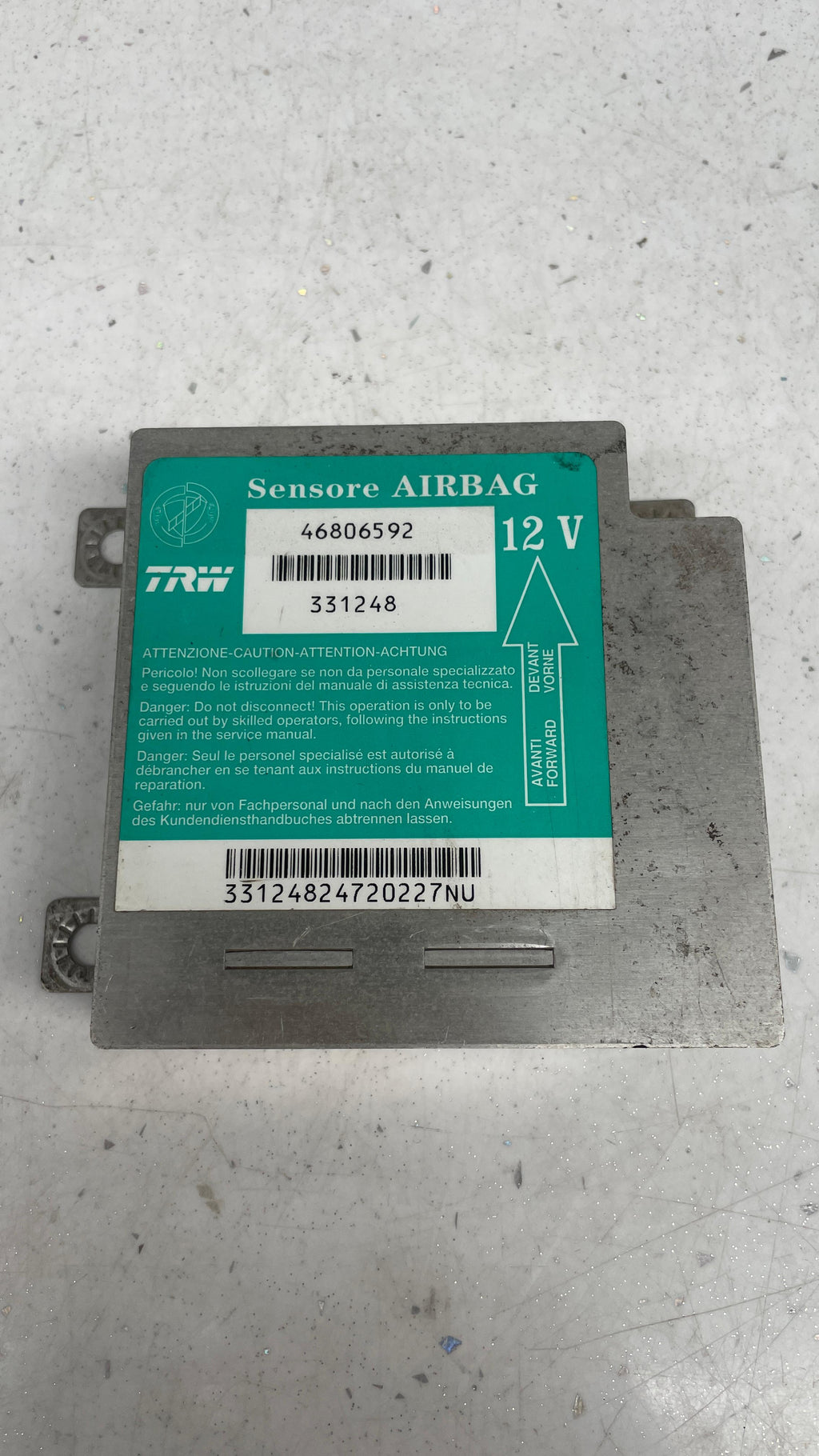 46806592 FIAT SRS CRASH SENSOR MODULE