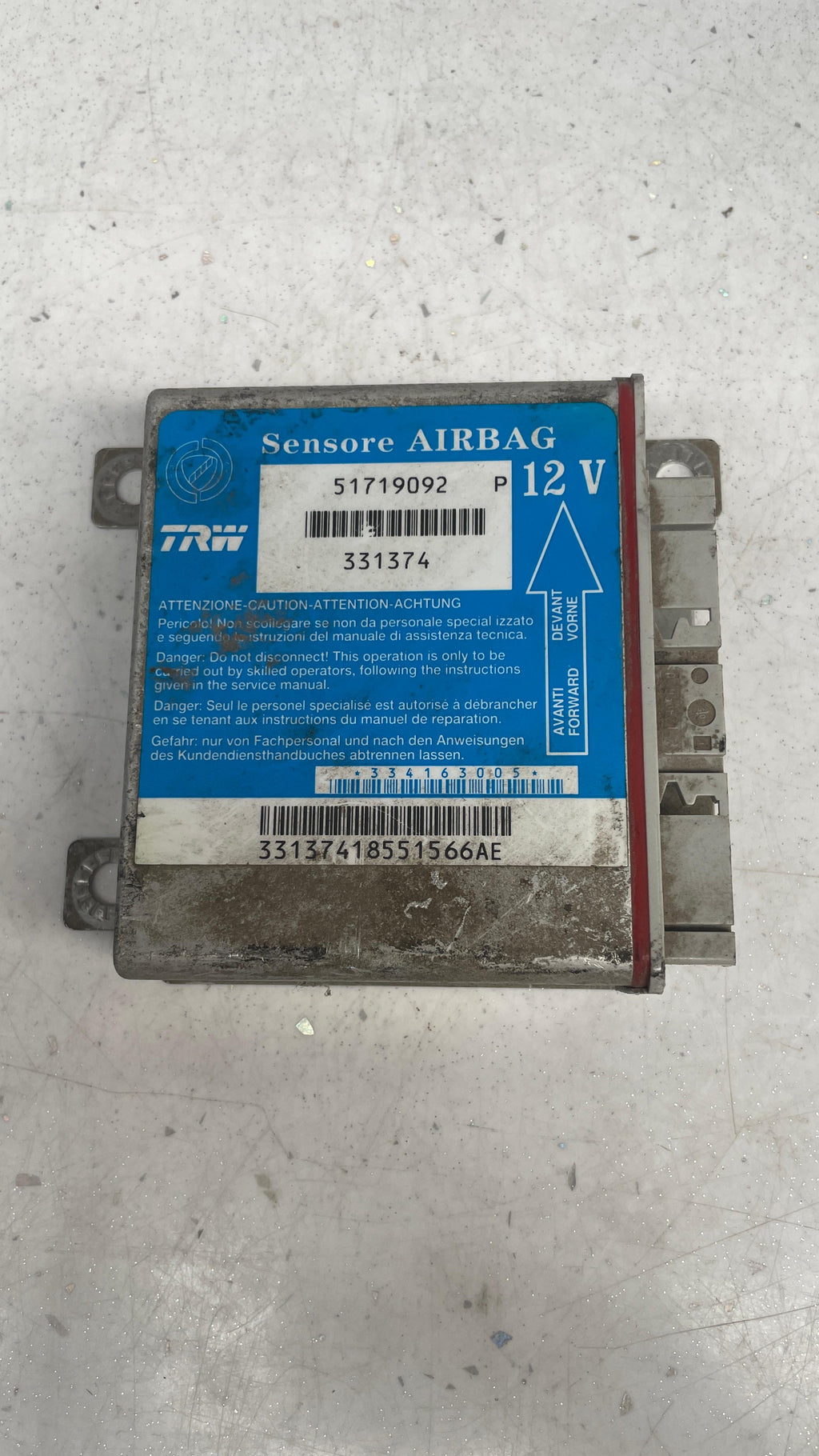 51719092 FIAT SRS CONTROL MODULE ECU