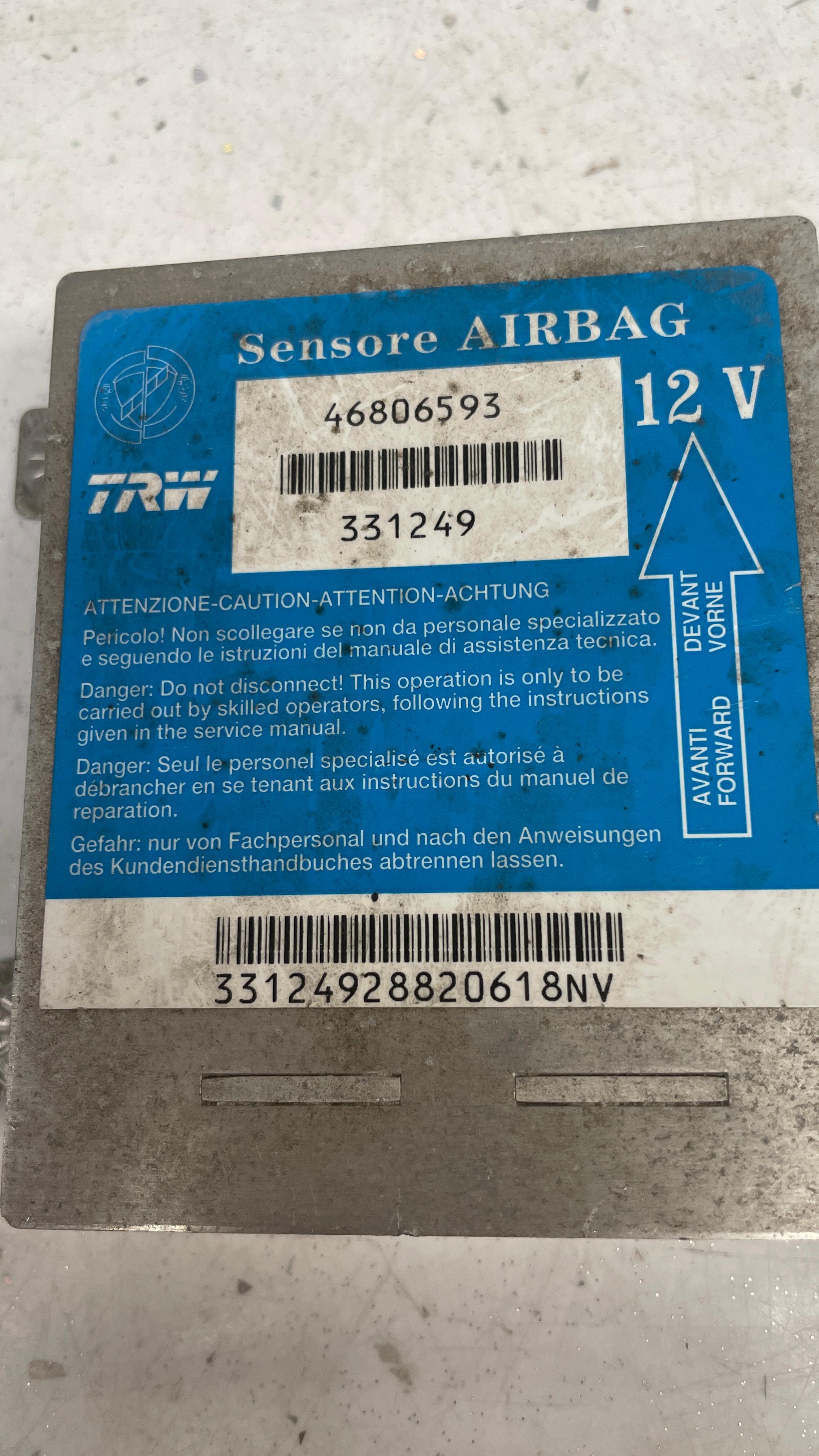 46806593 FIAT SRS CONTROL MODULE