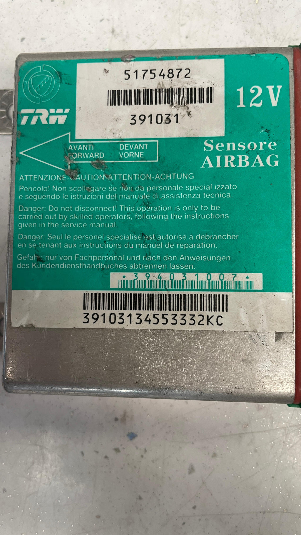 51754872 FIAT SRS SENSORE CONTROL