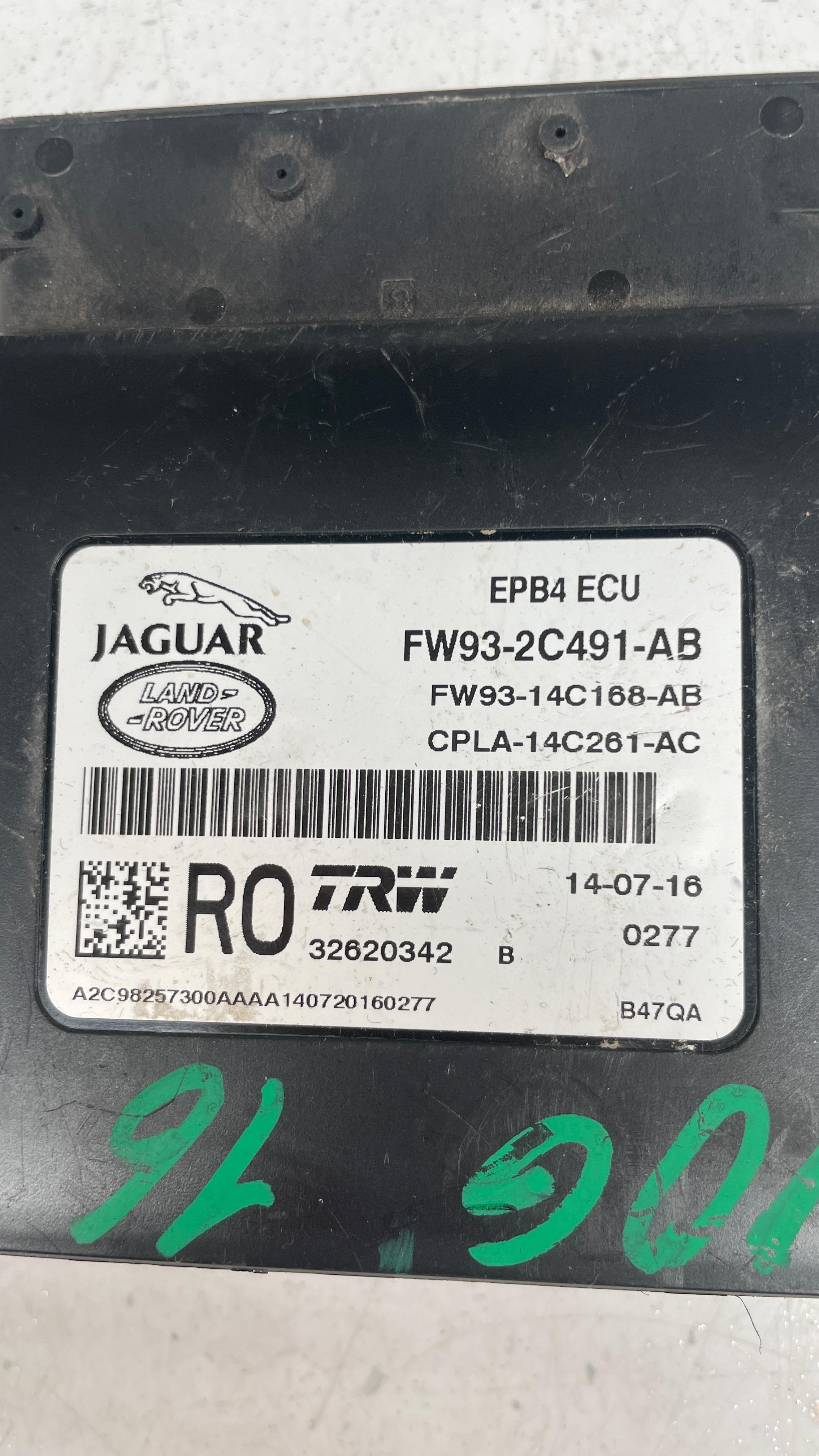 FW93-2C491-AB LAND ROVER PARKING BRAKE CONTROL