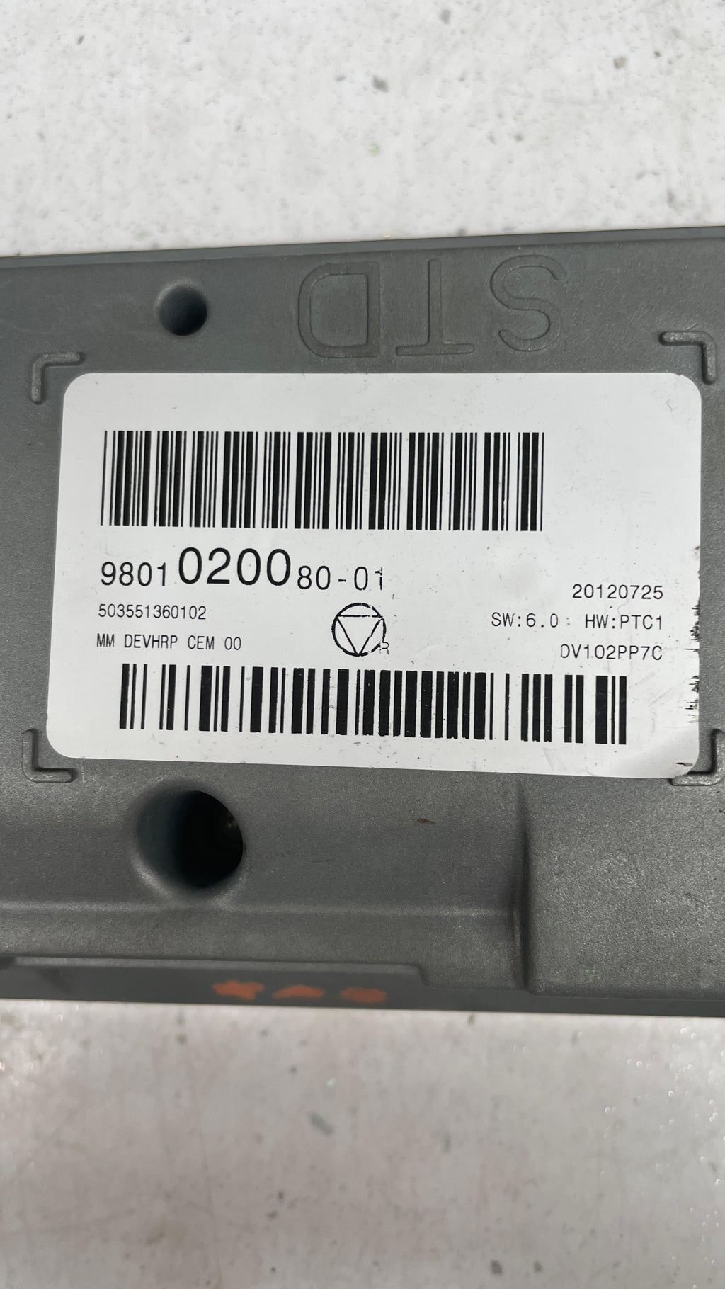 9801020080-01  CITROEN NAVIGATION DISPLAY SCREEN
