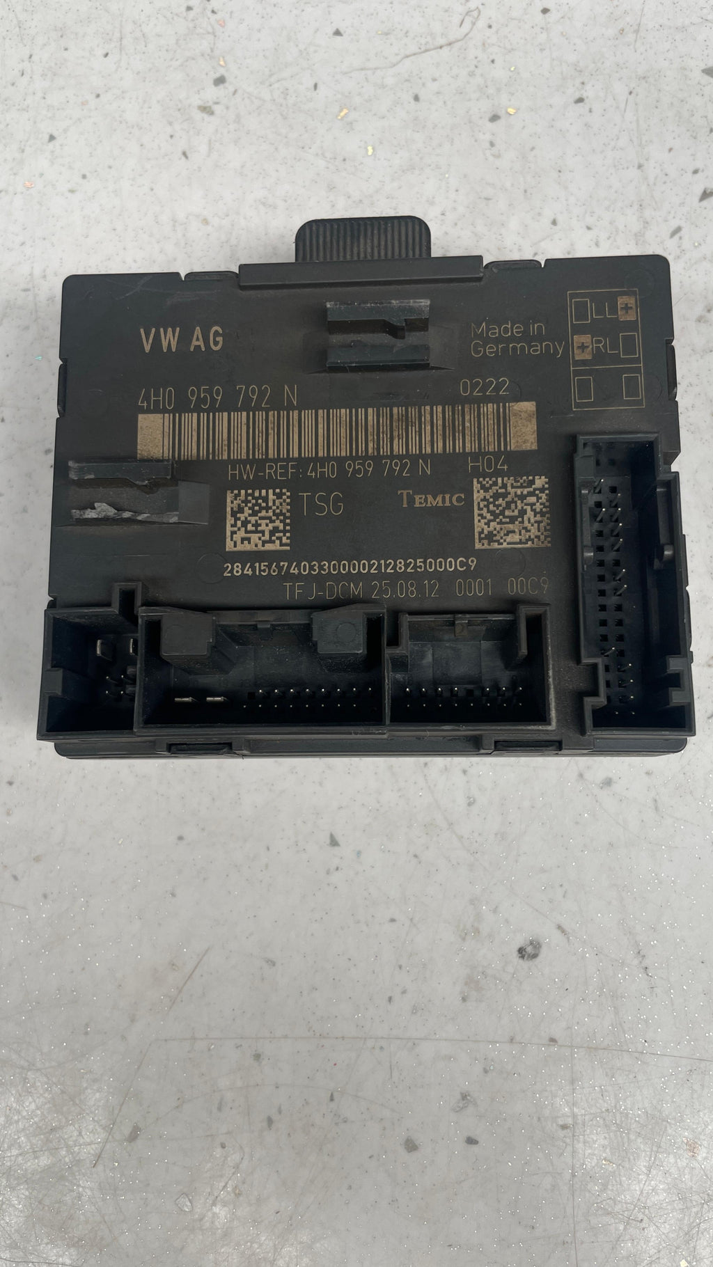 4H0959792N PORSCHE ELECTRONIC DOOR CONTROL
