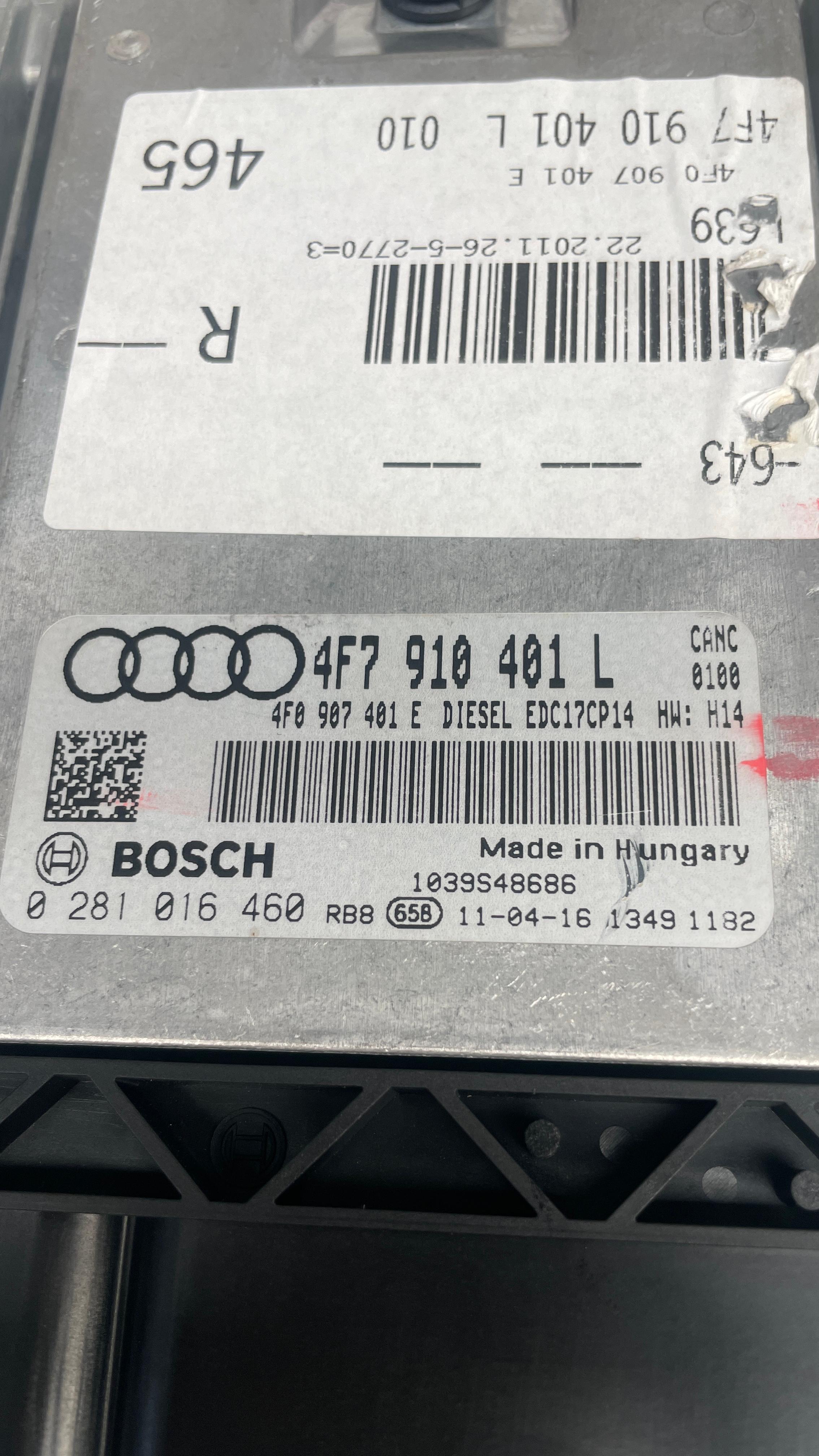 4F7910401L AUDI ENGINE CONTROL UNIT