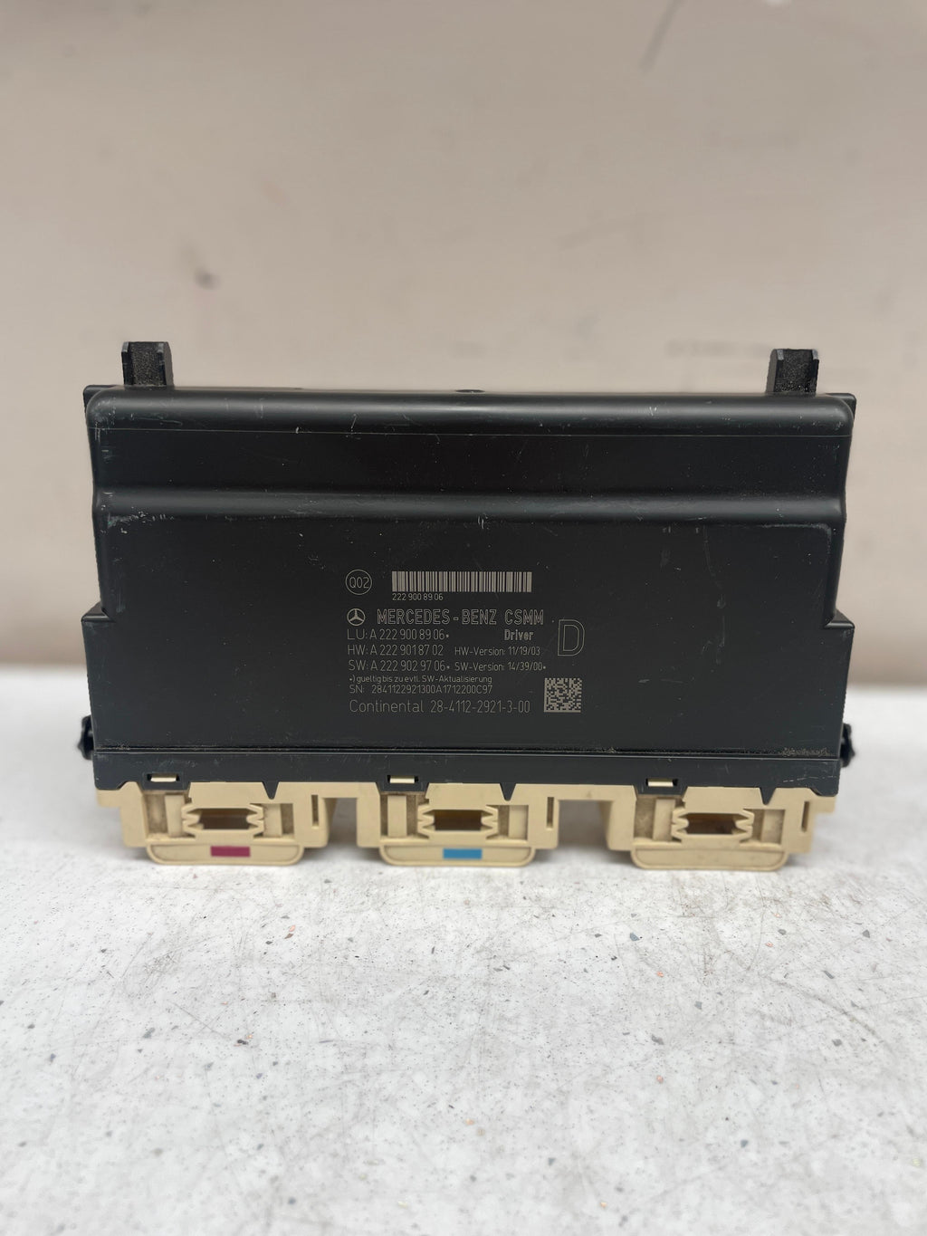 A2229008906 MERCEDES W222 SEAT CONTROL UNIT