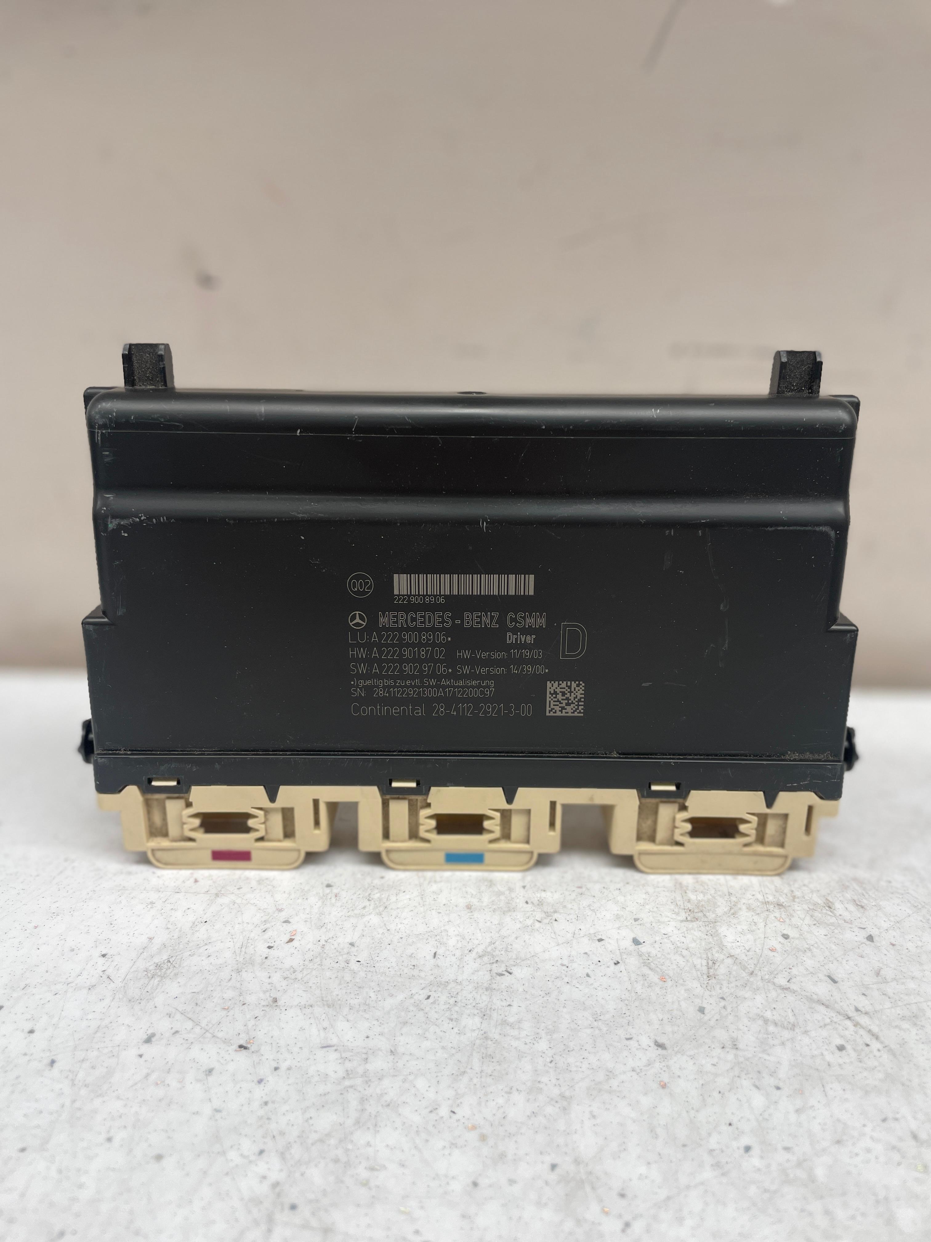 A2229008906 MERCEDES W222 SEAT CONTROL UNIT