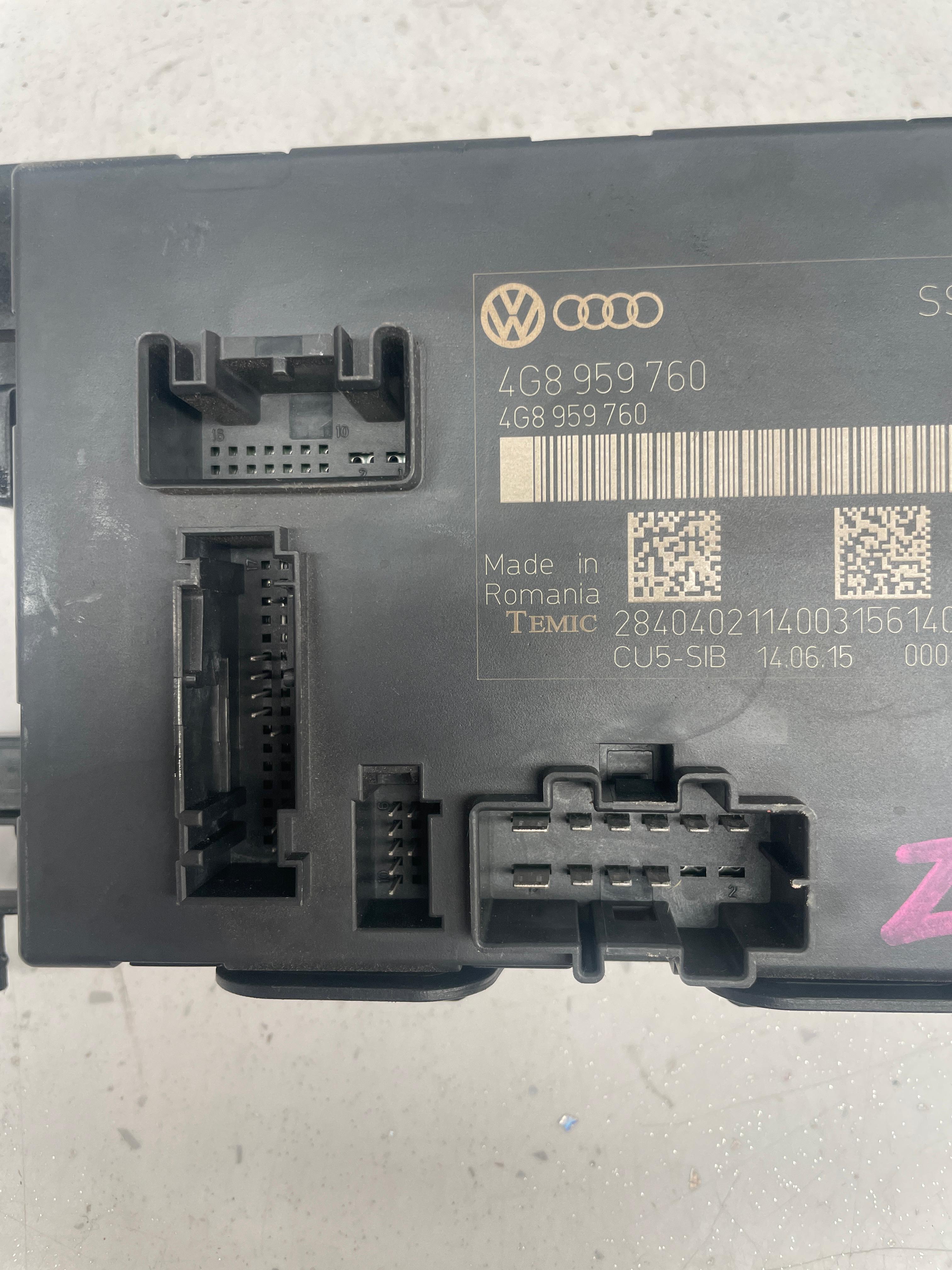4G8959760 AUDI POWER SEAT CONTROL MODULE