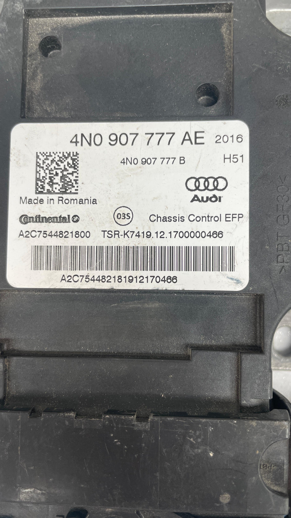 4N0907777AE AUDI A8 CHASSIS CONTROL UNIT