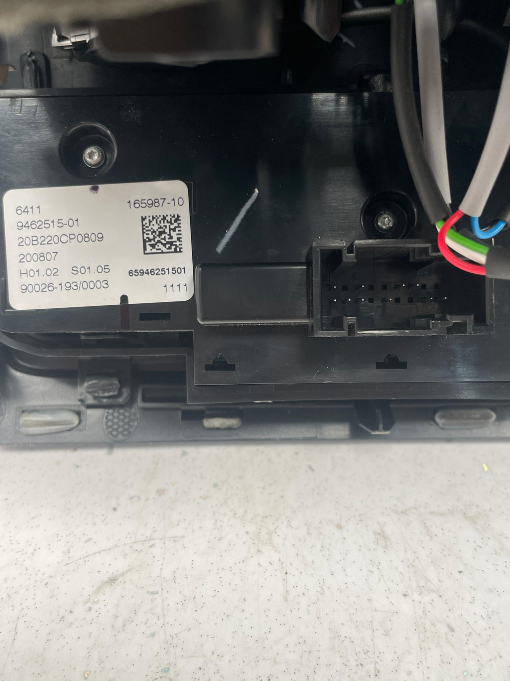 9462515-01 BMW X5  REAR CLIMATE CONTROL PANEL