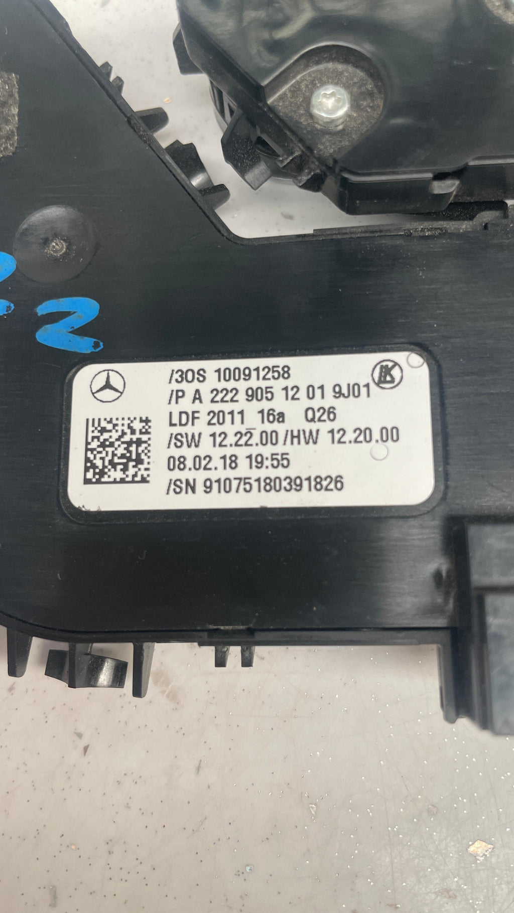 A2229051201 MERCEDES SEAT HEATING SWITCH REAR RIGHT