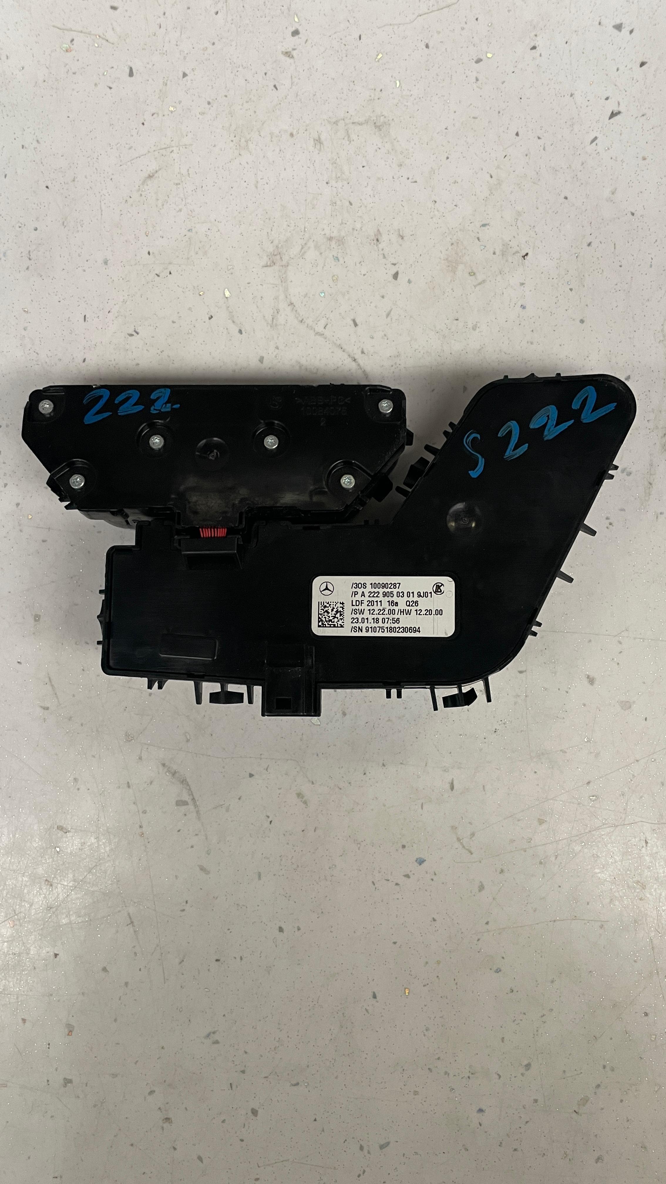 A2229050301 MERCEDES W222 SEAT ADJUSTMENT SWITCH LEFT FRONT