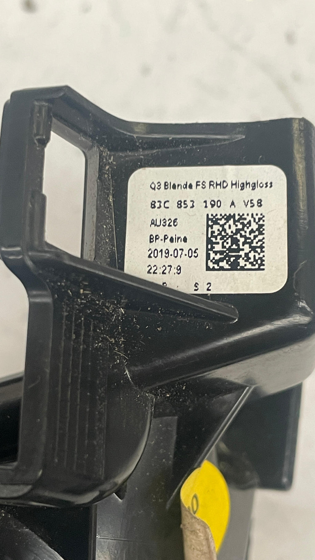 83C853190A AUDI Q3 DASHBOARD HEADLIGHT SWITCH TRIM