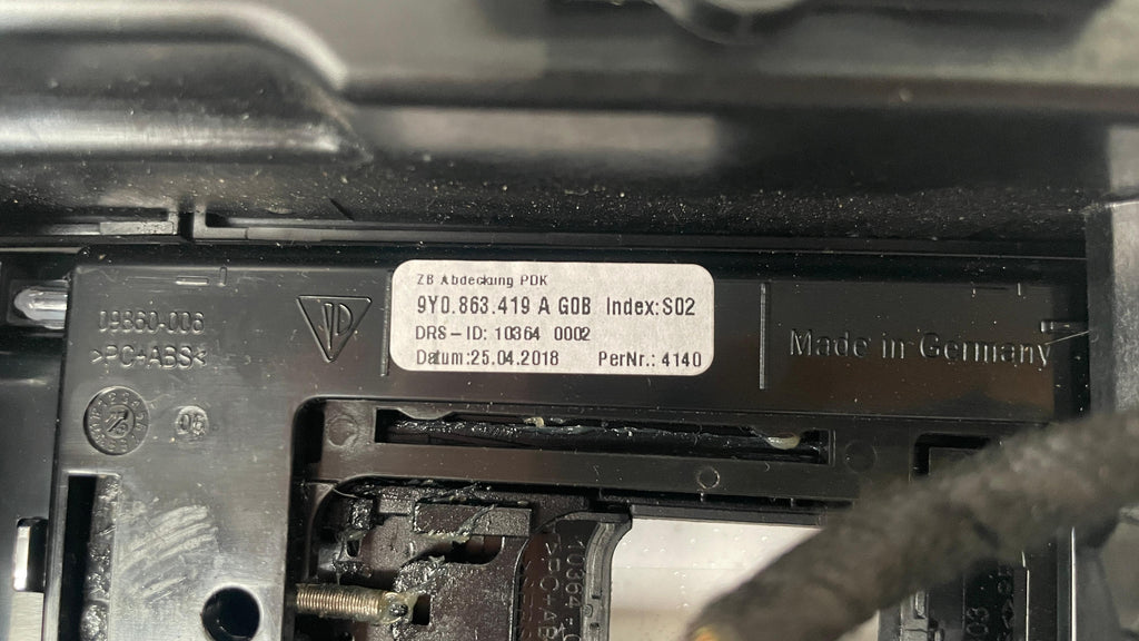 9Y0863419A PORSCHE CAYENNE CLIMATE AC CONTROL PANEL