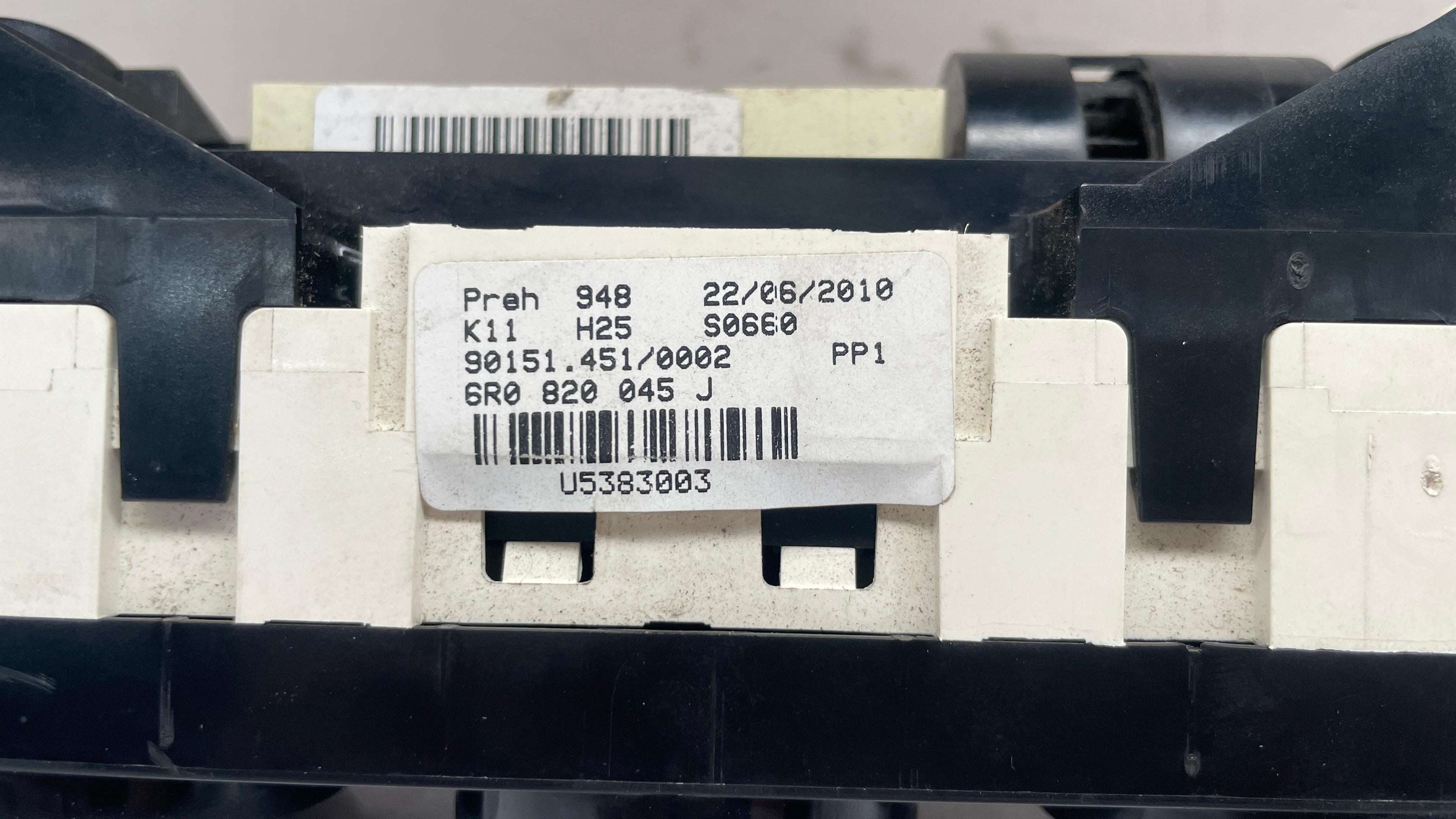 6R0820045J VOLKSWAGEN POLO HEATER / AC CONTROLLER