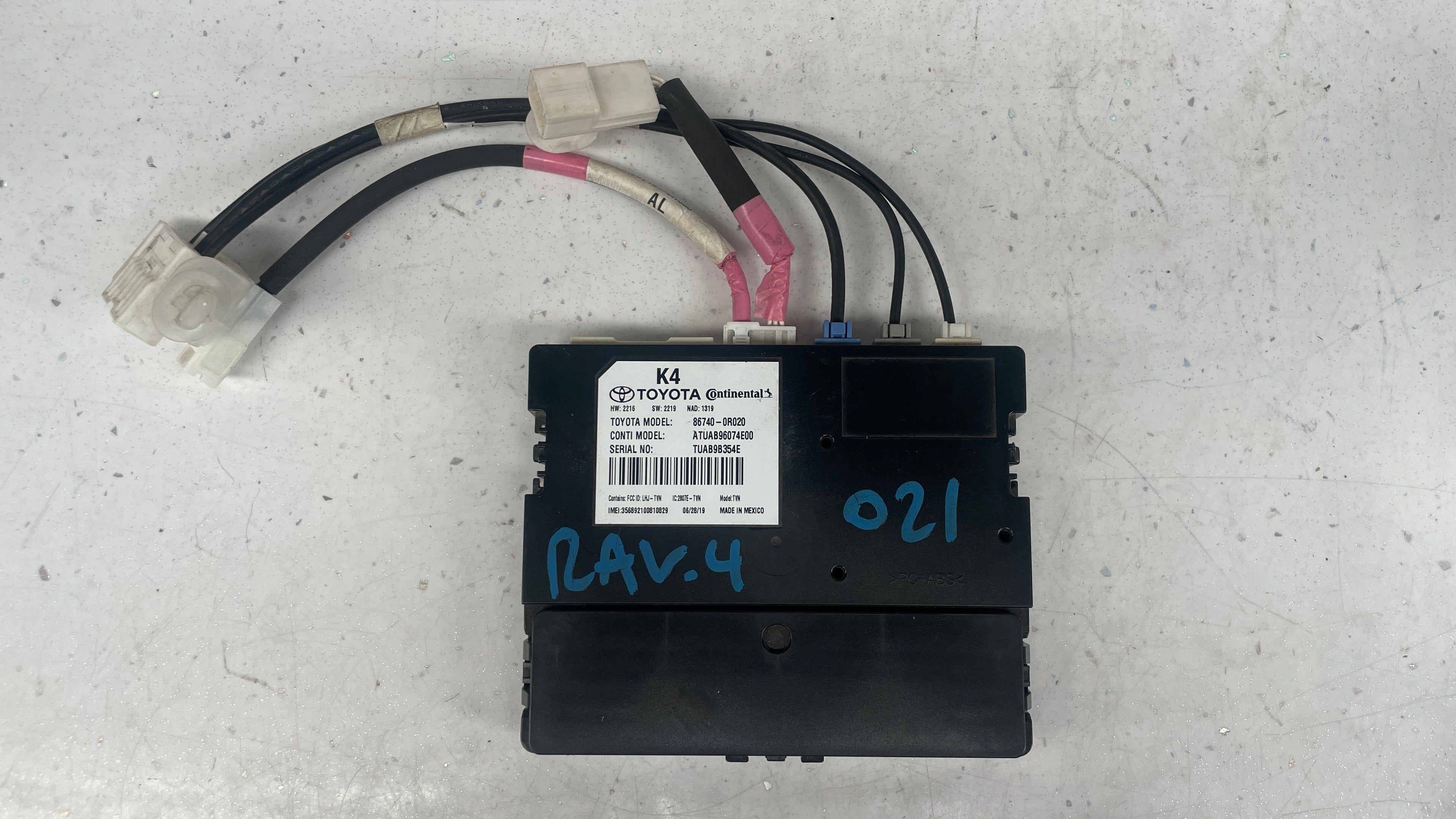 86740-0R020 TOYOTA RAV4 TELEMATICS TRANSCEIVER MODULE