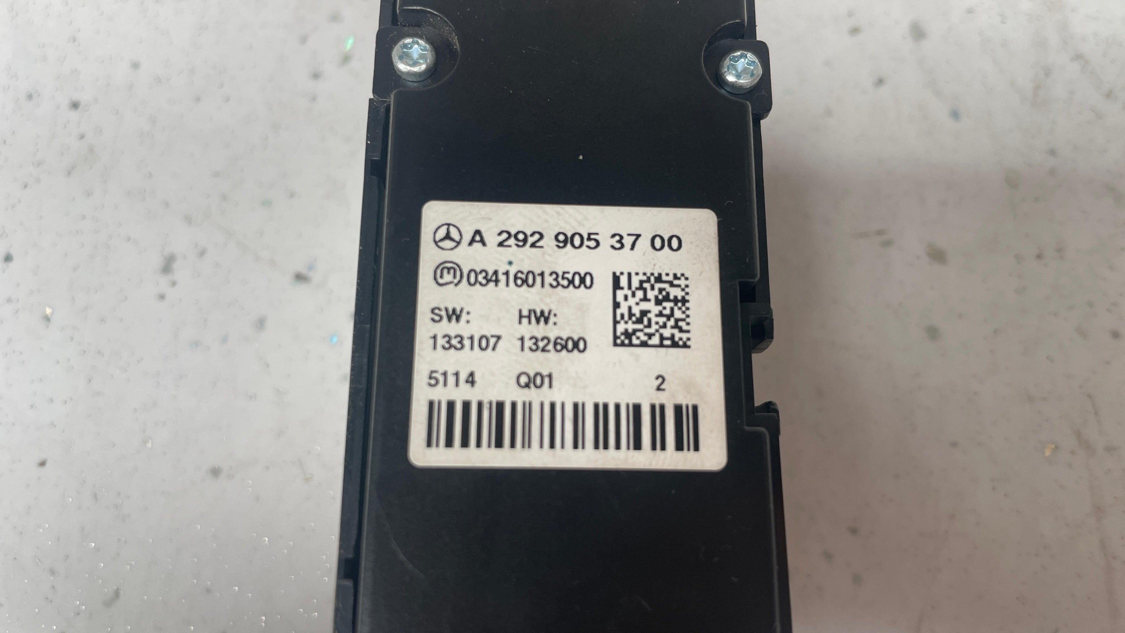 A2929053700 MERCEDES GLC SWITCH CONTROL PANEL MODULE