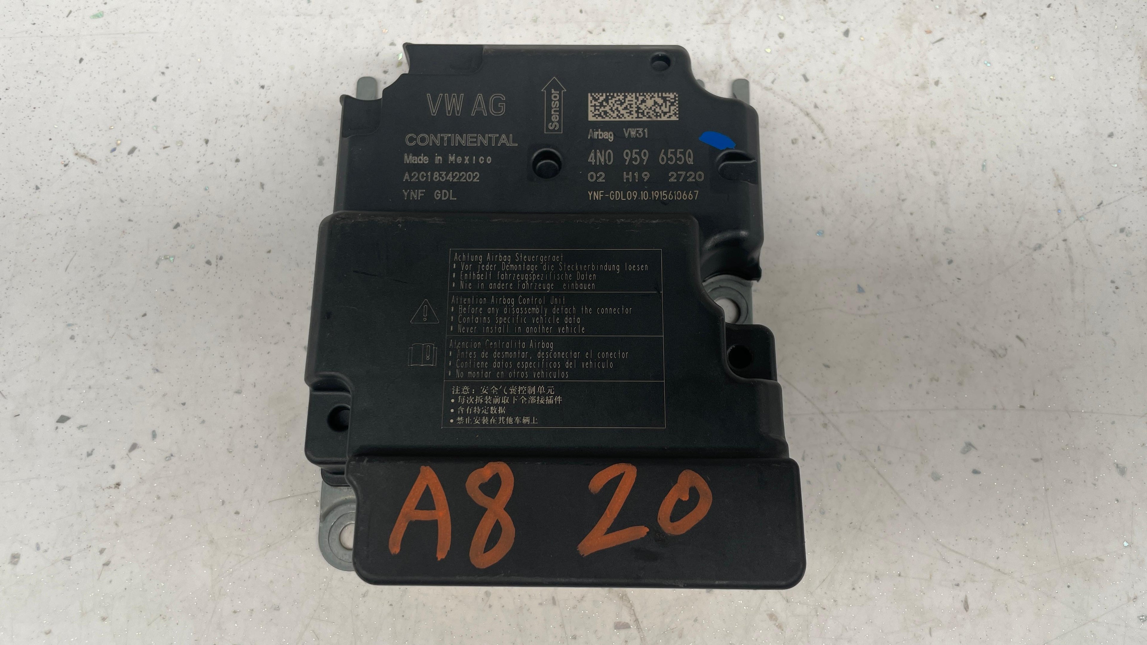 4N0959655Q AUDI SRS CONTROL MODULE
