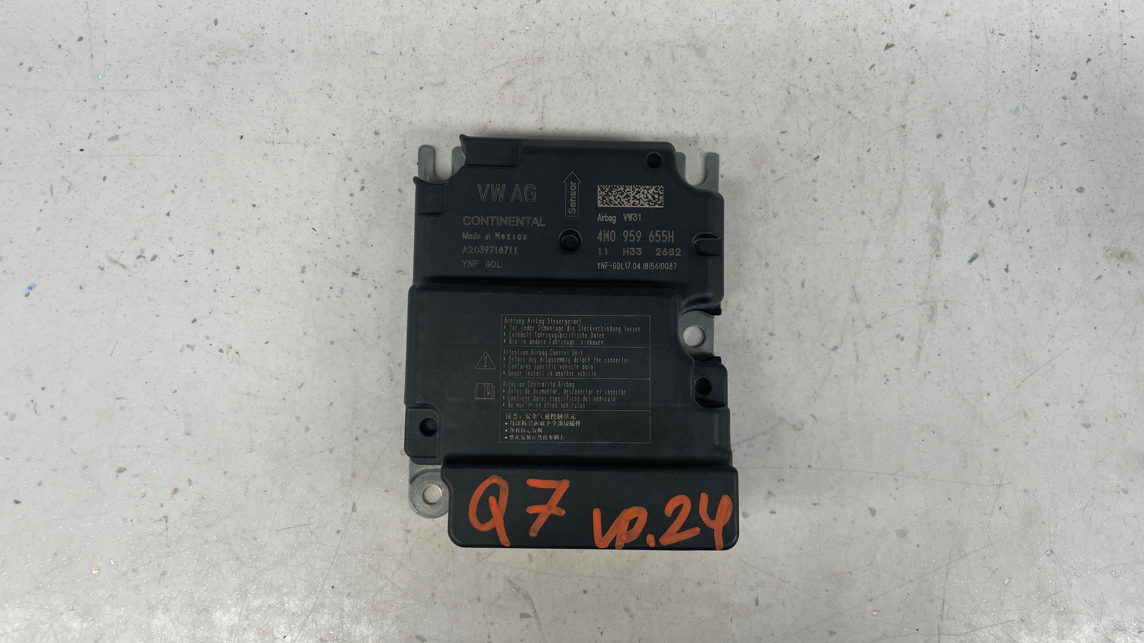 4M0959655H AUDI Q7 SRS CONTROL MODULE