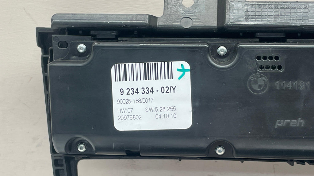 9234334-02 BMW X5 CLIMATE CONTROL PANEL