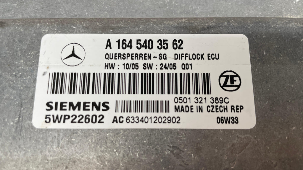 A1645403562 MERCEDES GL DIFFERENTIAL LOCK CONTROL UNIT