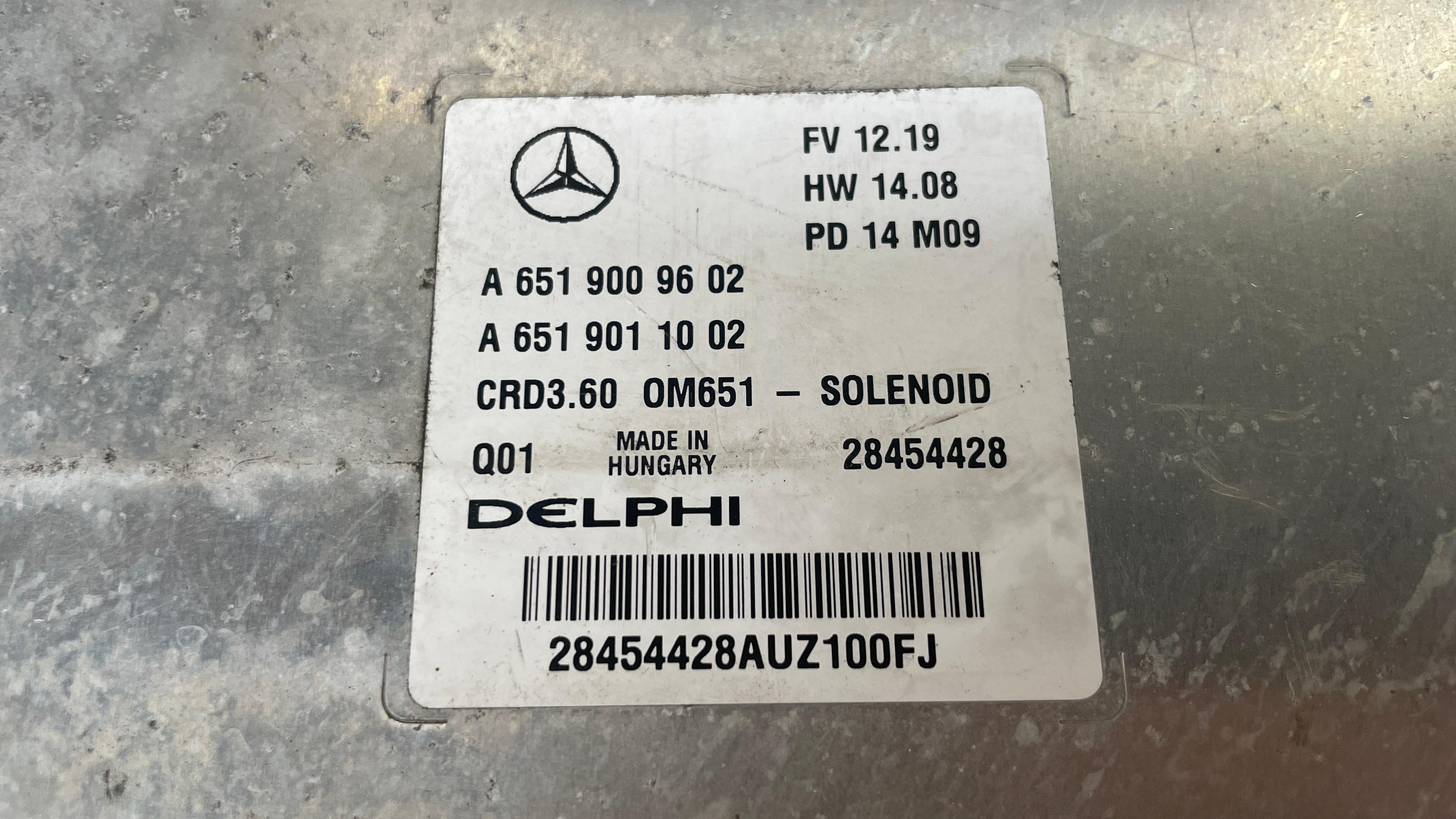 A6519009602 MERCEDES OM651  ENGINE CONTROL UNIT ECU