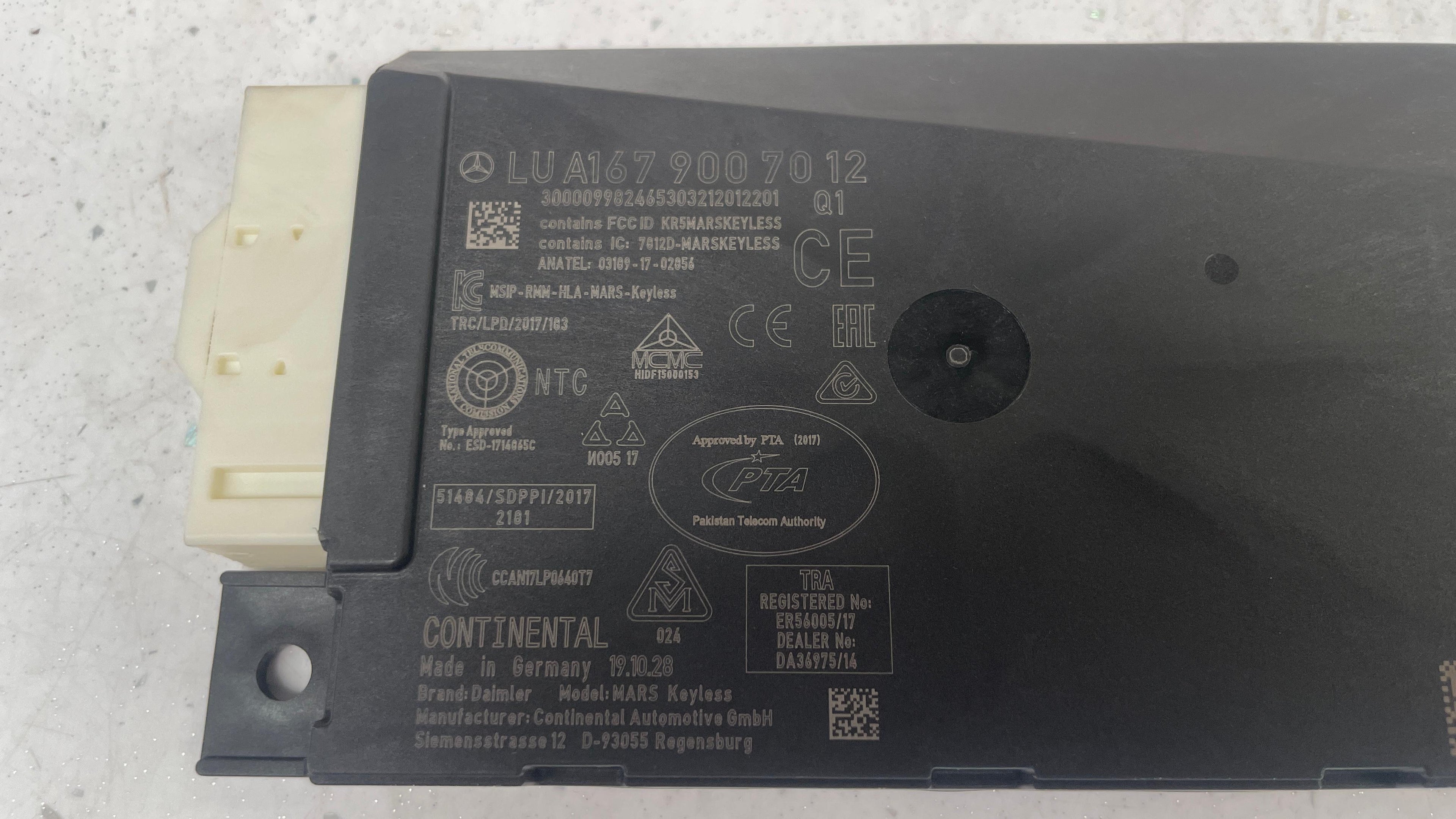 A1679007012 MERCEDES W167 KEYLESS CONTROL MODULE