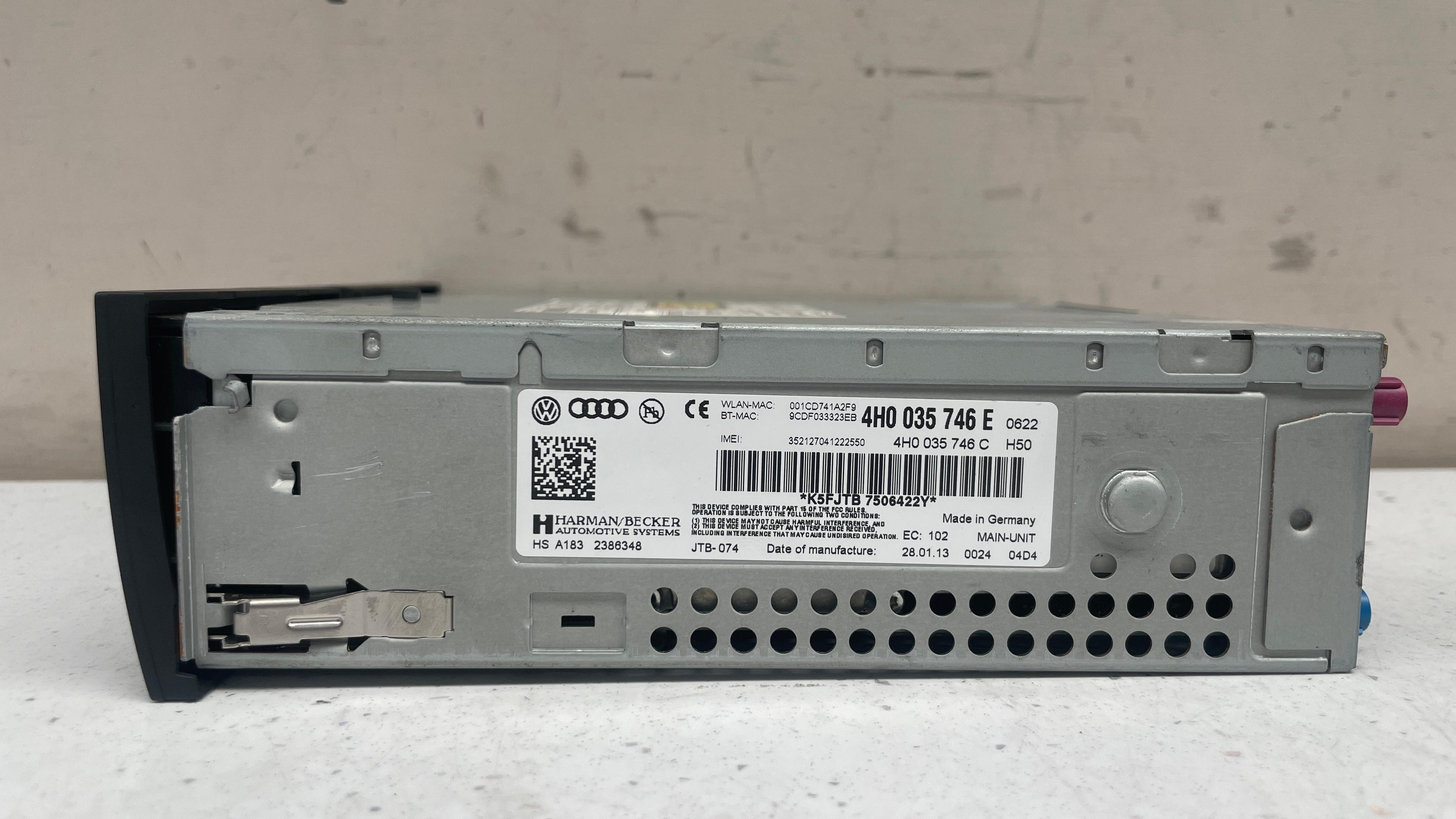 4H0035746E AUDI A8 MMI ECU NAVIGATION COMPUTER