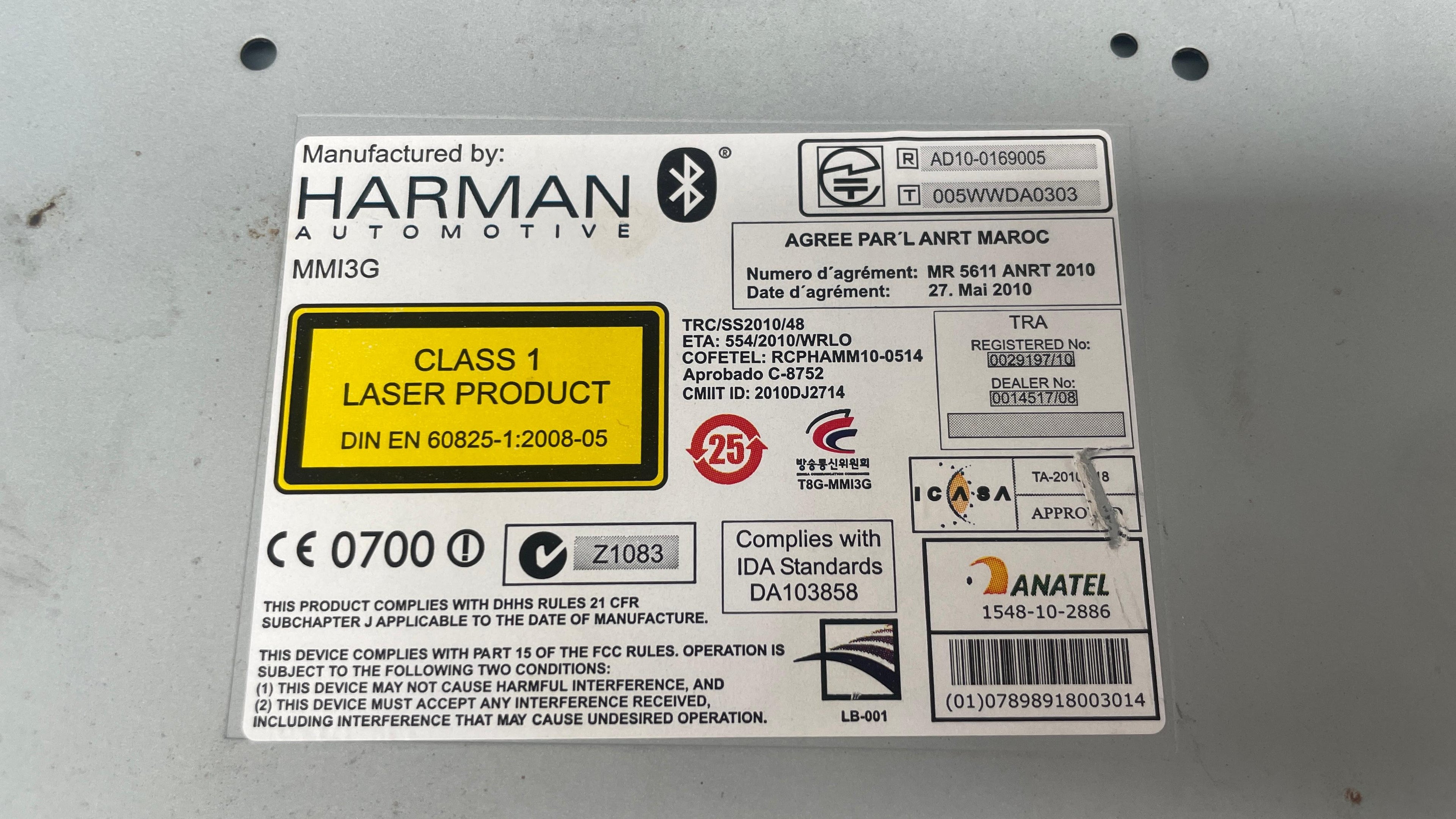 4H0035746E AUDI A8 MMI ECU NAVIGATION COMPUTER