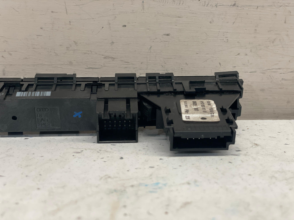 4H0820911B AUDI A8 DASH SWITCH PANEL BRUSHED ALUMINIUM