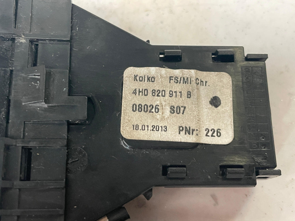 4H0820911B AUDI A8 DASH SWITCH PANEL BRUSHED ALUMINIUM