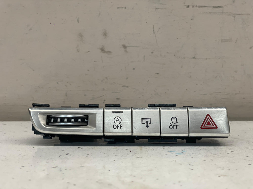 4H0820911B AUDI A8 DASH SWITCH PANEL BRUSHED ALUMINIUM