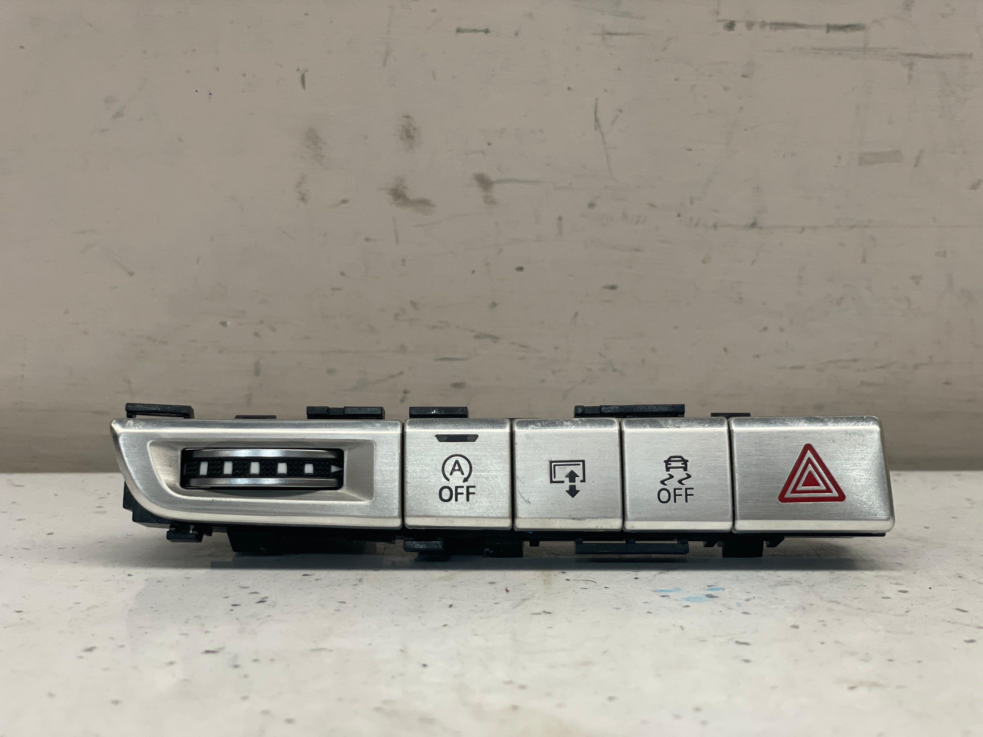 4H0820911B AUDI A8 DASH SWITCH PANEL BRUSHED ALUMINIUM