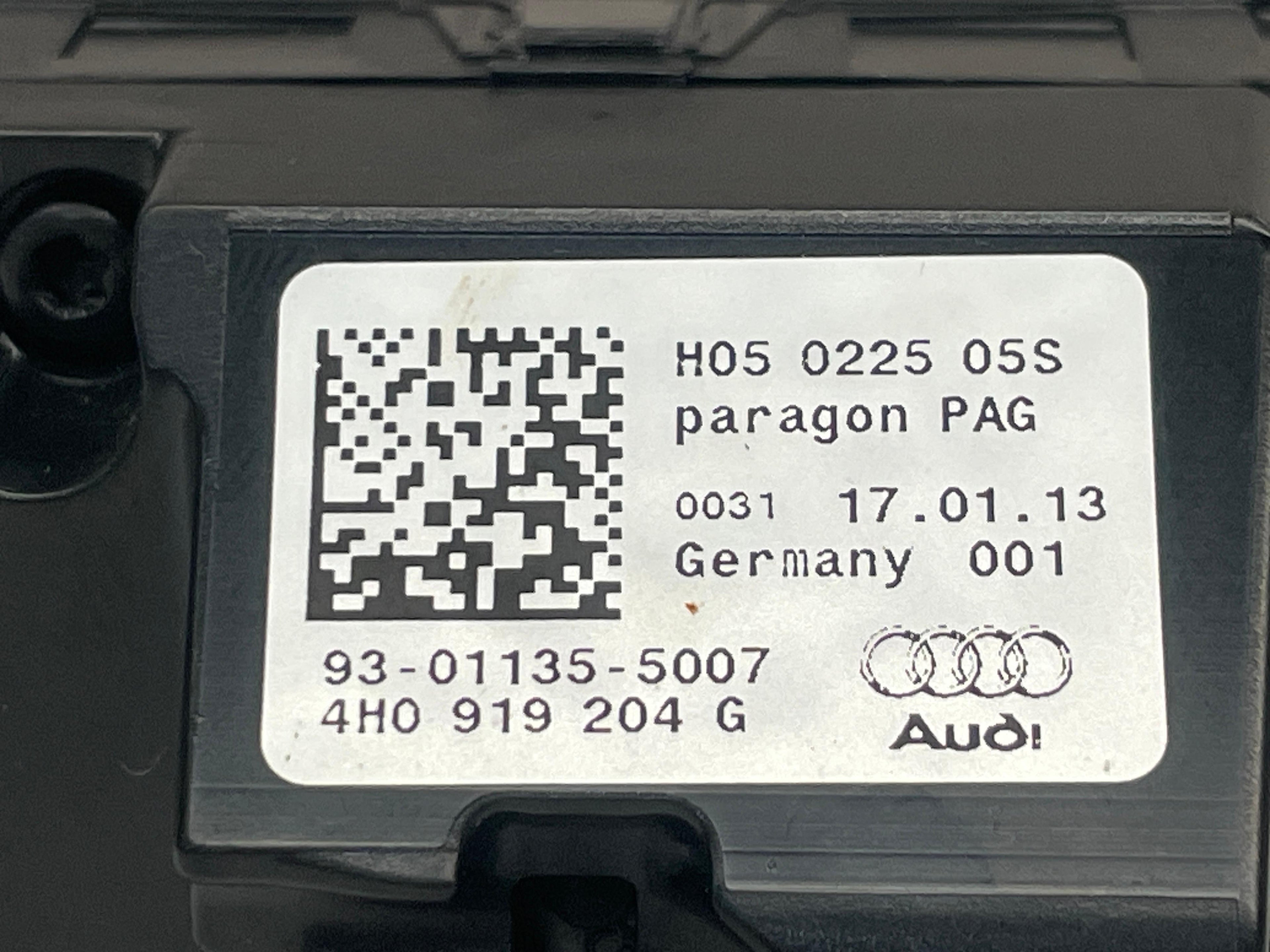 4H0919204G AUDI A8 INTERIOR ANALOG CLOCK