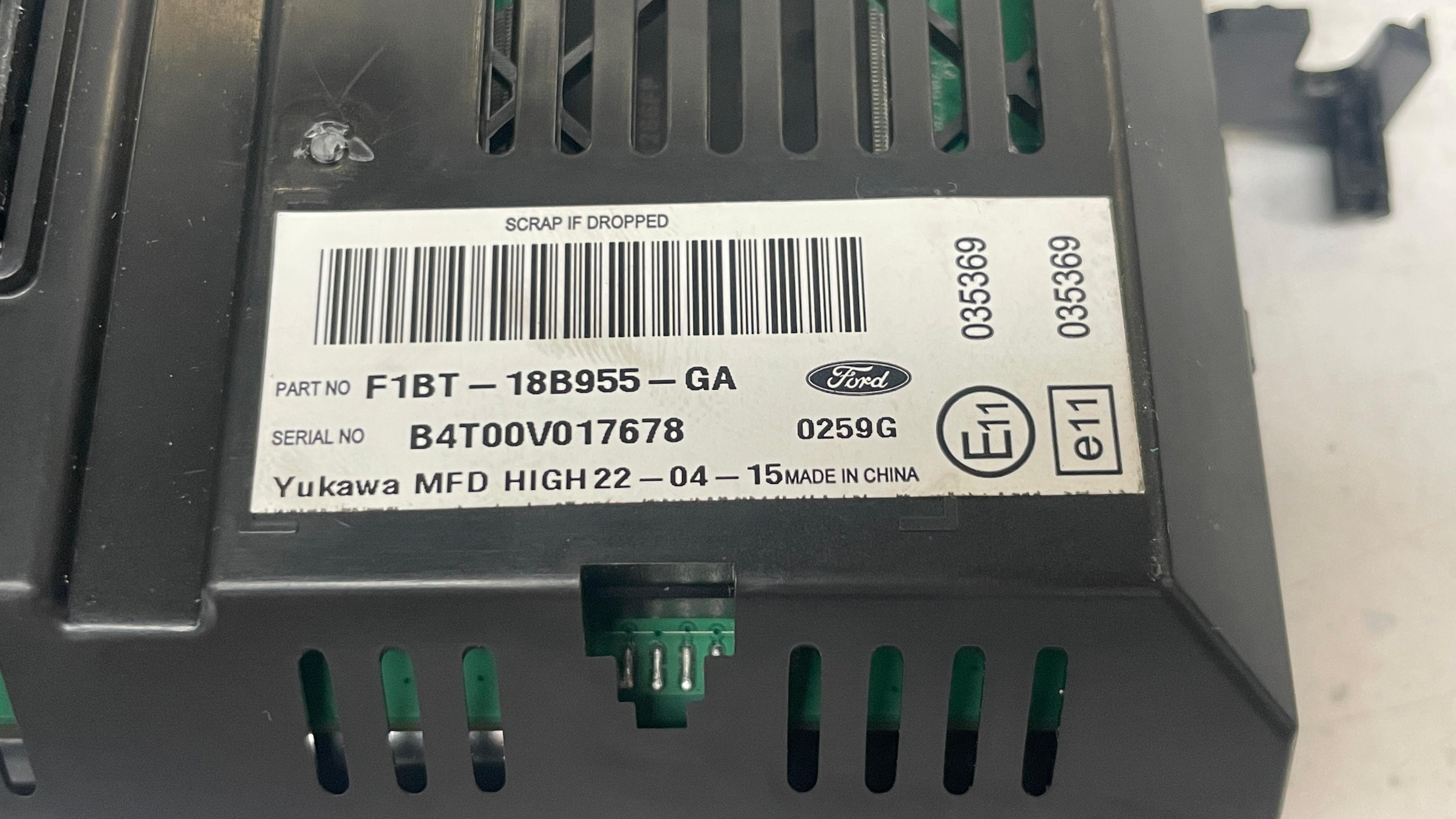 F1BT-18B955-GA FORD AUDIO DISPLAY MEDIA CONTROL UNIT