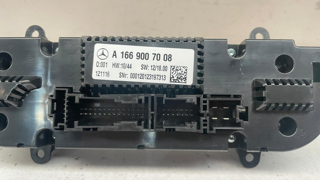A1669007008 MERCEDES GLE HEATER AC CLIMATE CONTROL SWITCH PANEL