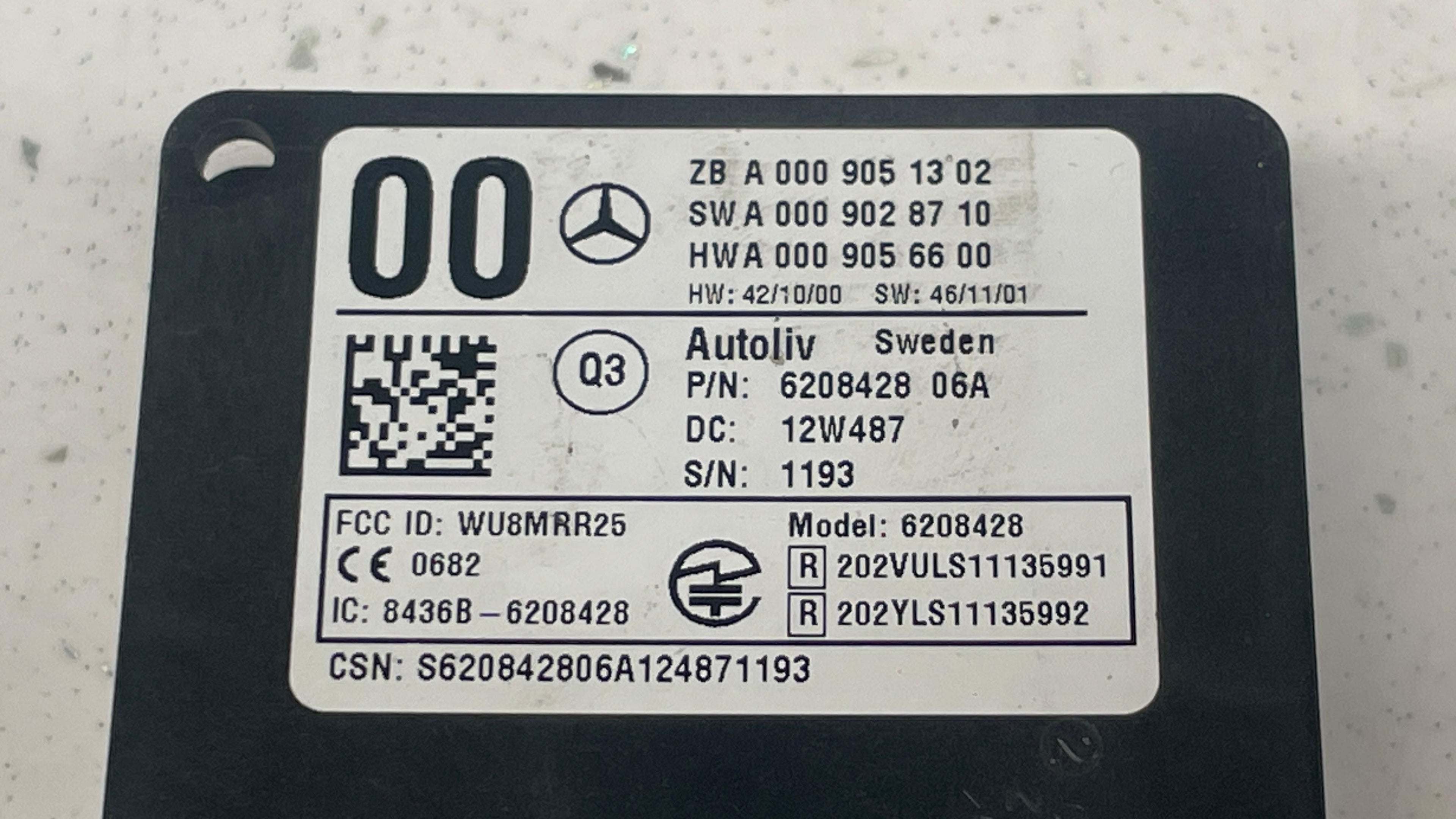 A0009051302 MERCEDES GLE RADAR DISTANCE SENSOR
