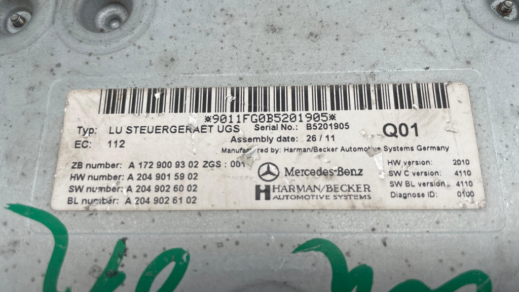 A1729009302  MERCEDES MULTIMEDIA  INTERFACE  CONTROL