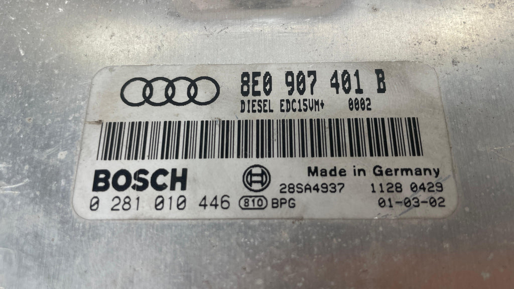 8E0907401B AUDI ENGINE CONTROL UNIT ECU
