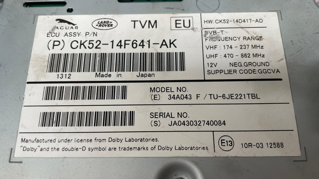 CK52-14F641-AK  LAND ROVER TV TUNER MODULE ECU