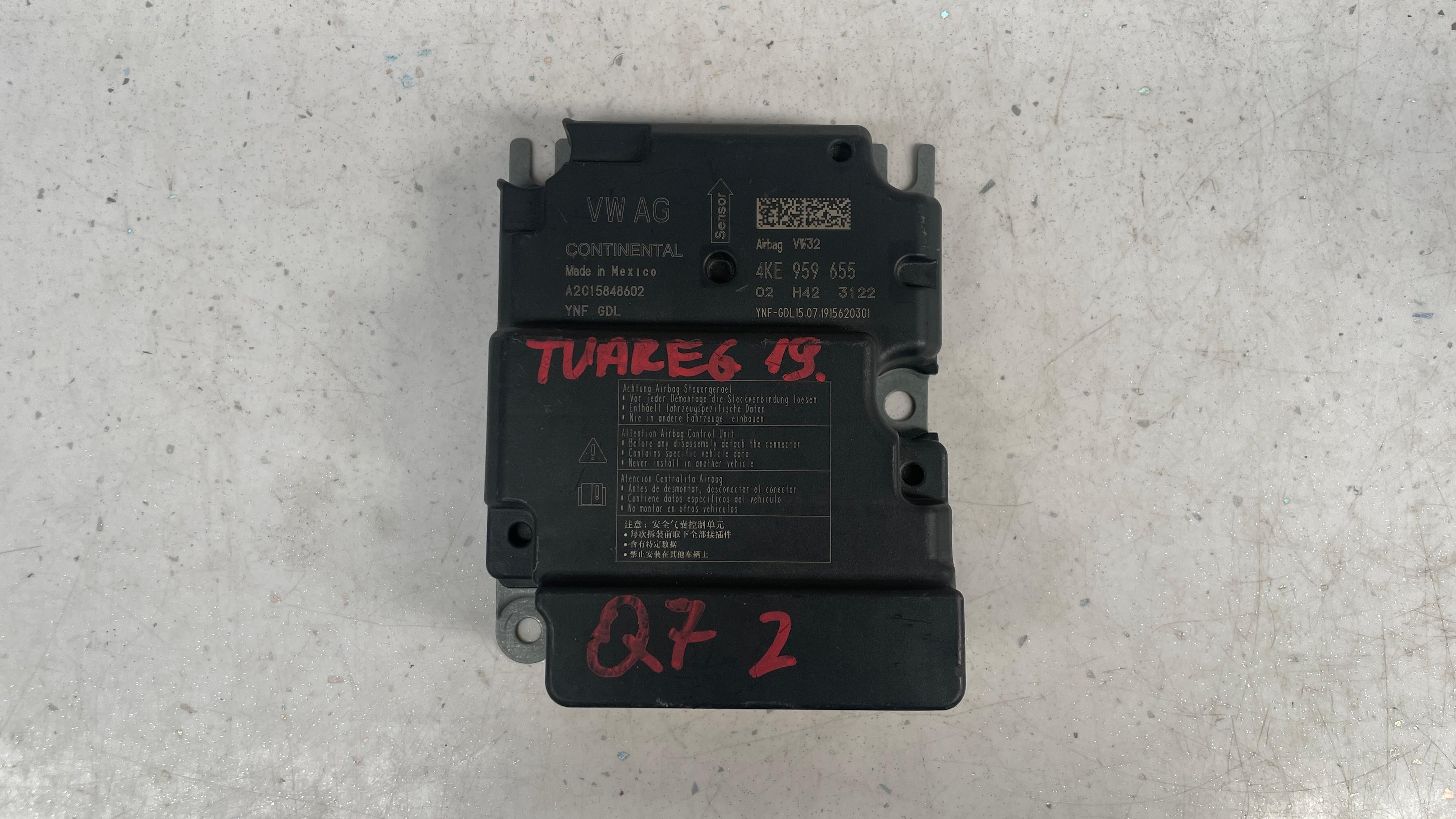 4KE959655  AUDI  AIR MODULE CONTROL UNIT ECU SRS