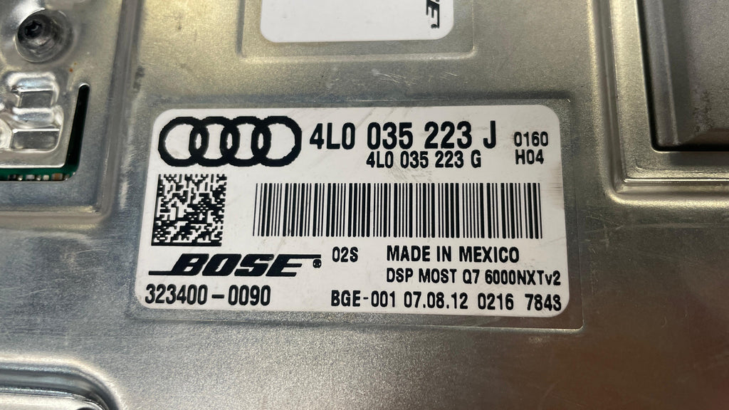 4L0035223J AUDI BOSE RADIO AUDIO AMP AMPLIFIER SOUND SYSTEM