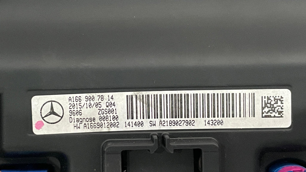A1669007814  MERCEDES DASHBOARD MOUNTED DISPLAY SCREEN MONITOR