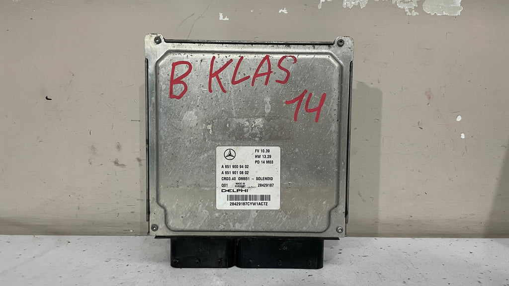 A6519009402 MERCEDES W246 ENGINE CONTROL UNIT ECU