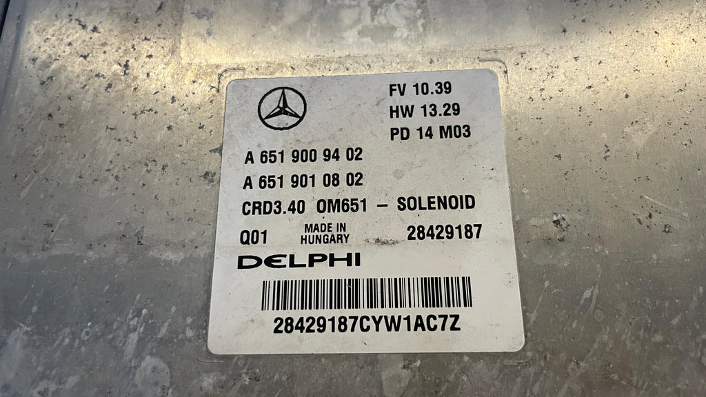 A6519009402 MERCEDES W246 ENGINE CONTROL UNIT ECU